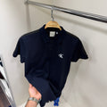 Calvin Klein Omuz Detay Lacivert Polo Yaka Tshirt