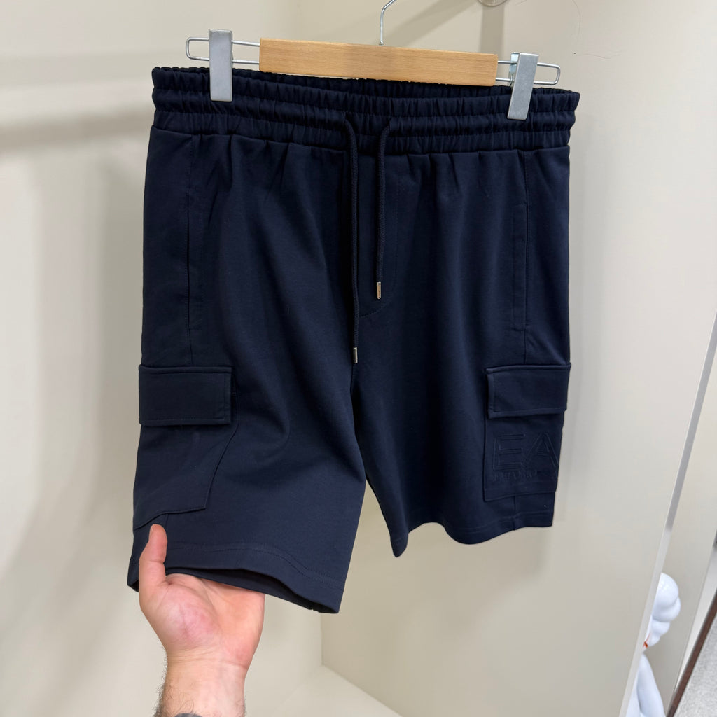 Emporio Armani Cepli  Penye Şort Lacivert