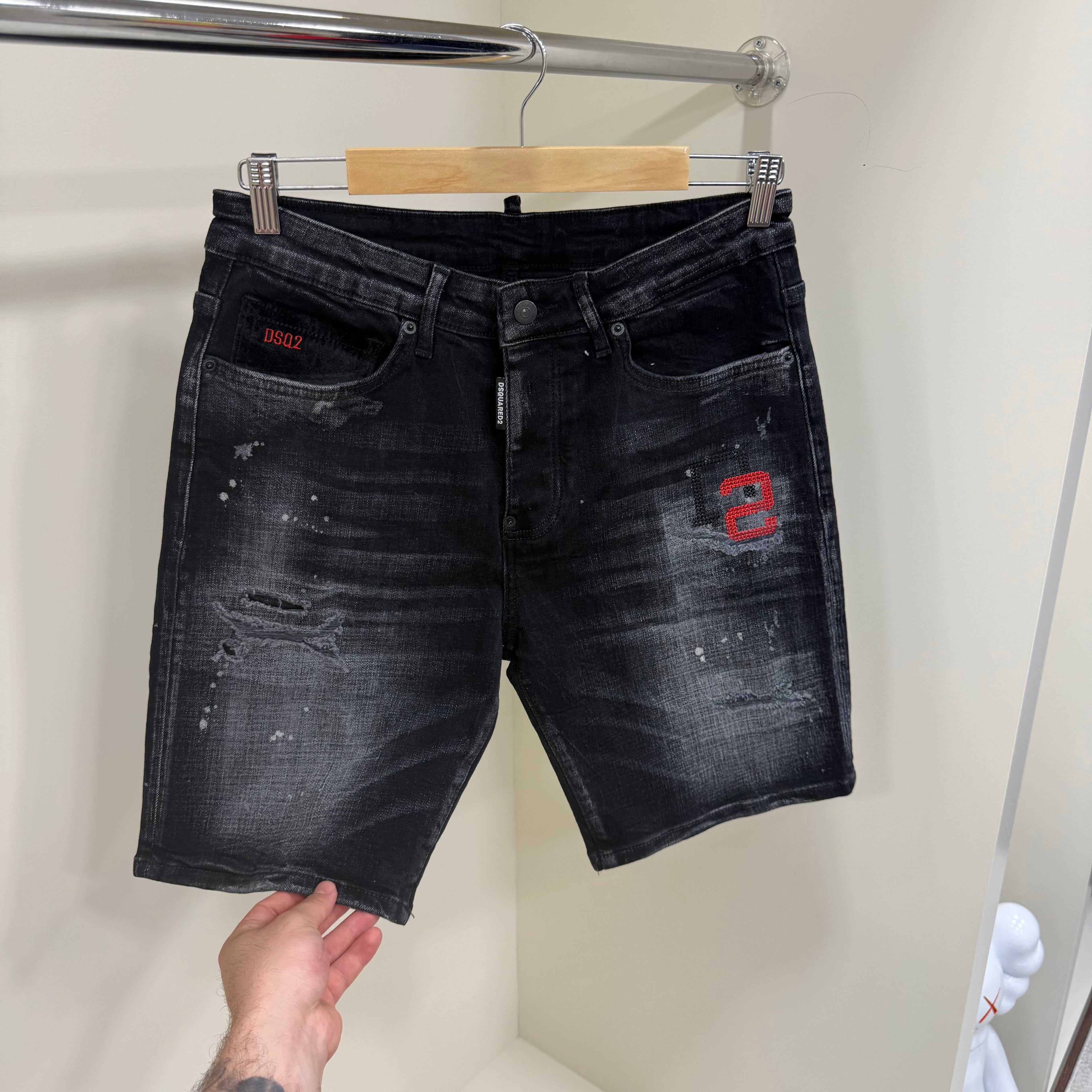 Dsquared Siyah Kot Şort
