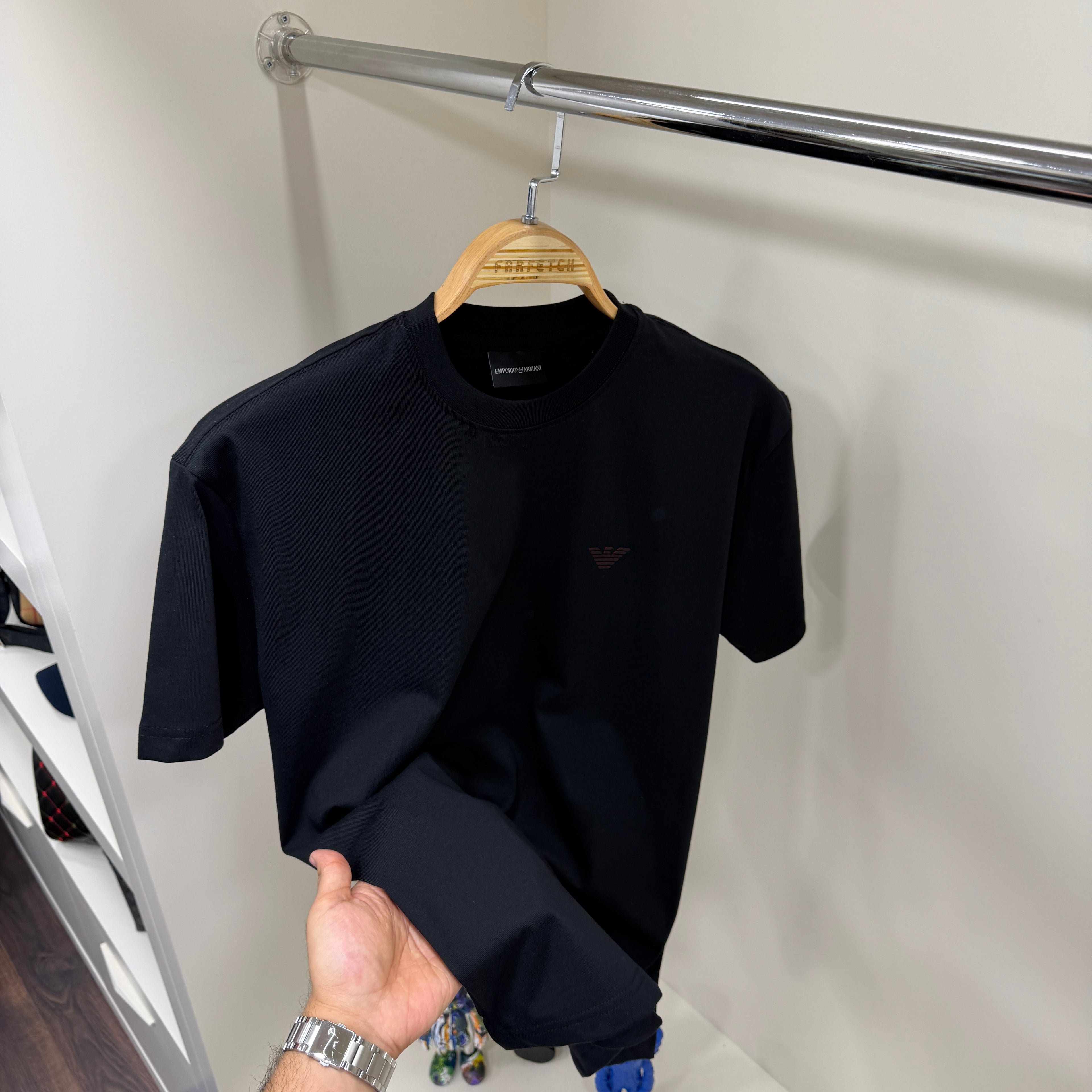 Emporio Armani Logo  Siyah T-shirt