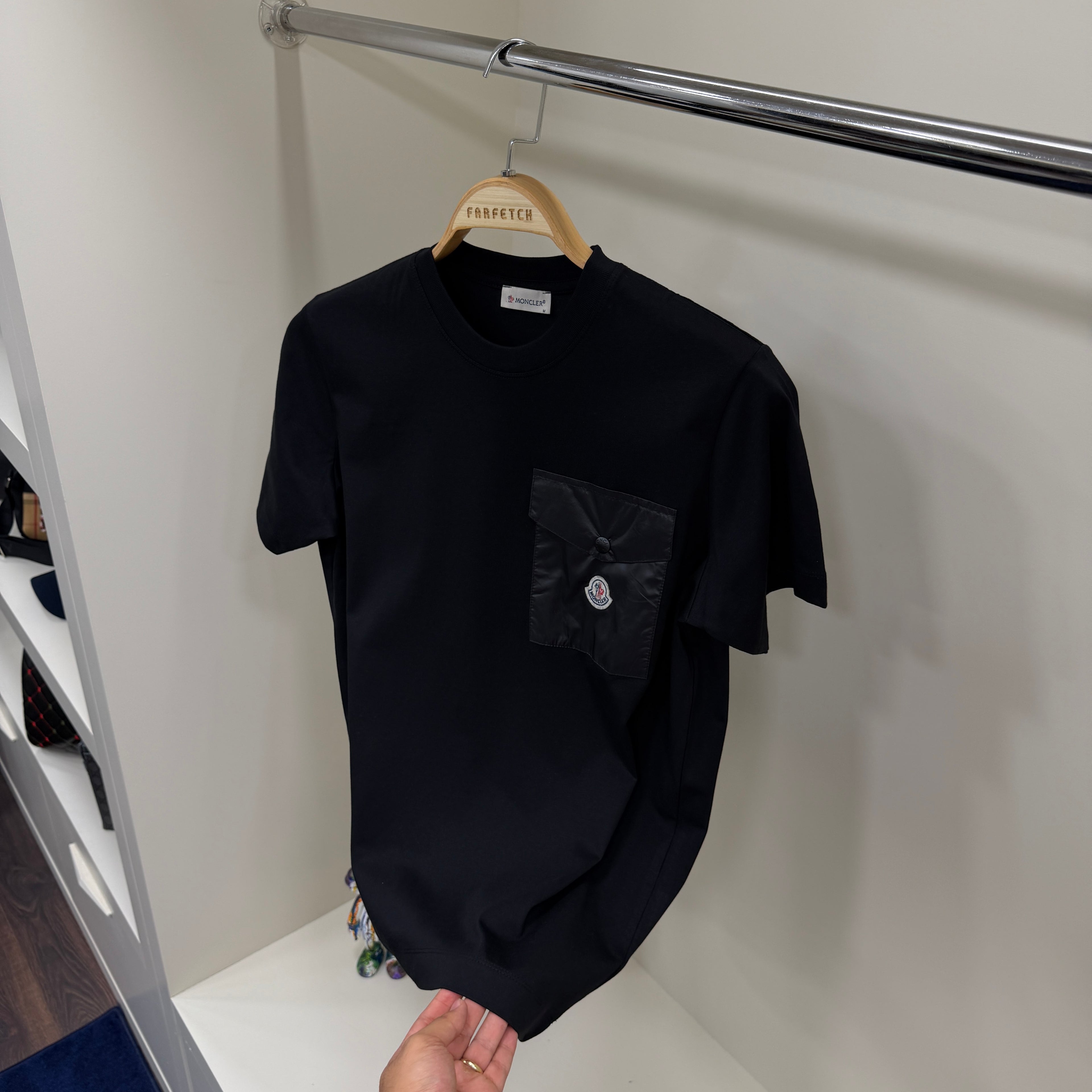 Moncler Cepli Siyah T-shirt