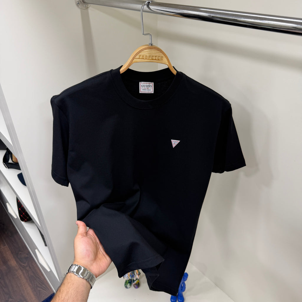 Guess Küçük Logo Siyah T-shirt