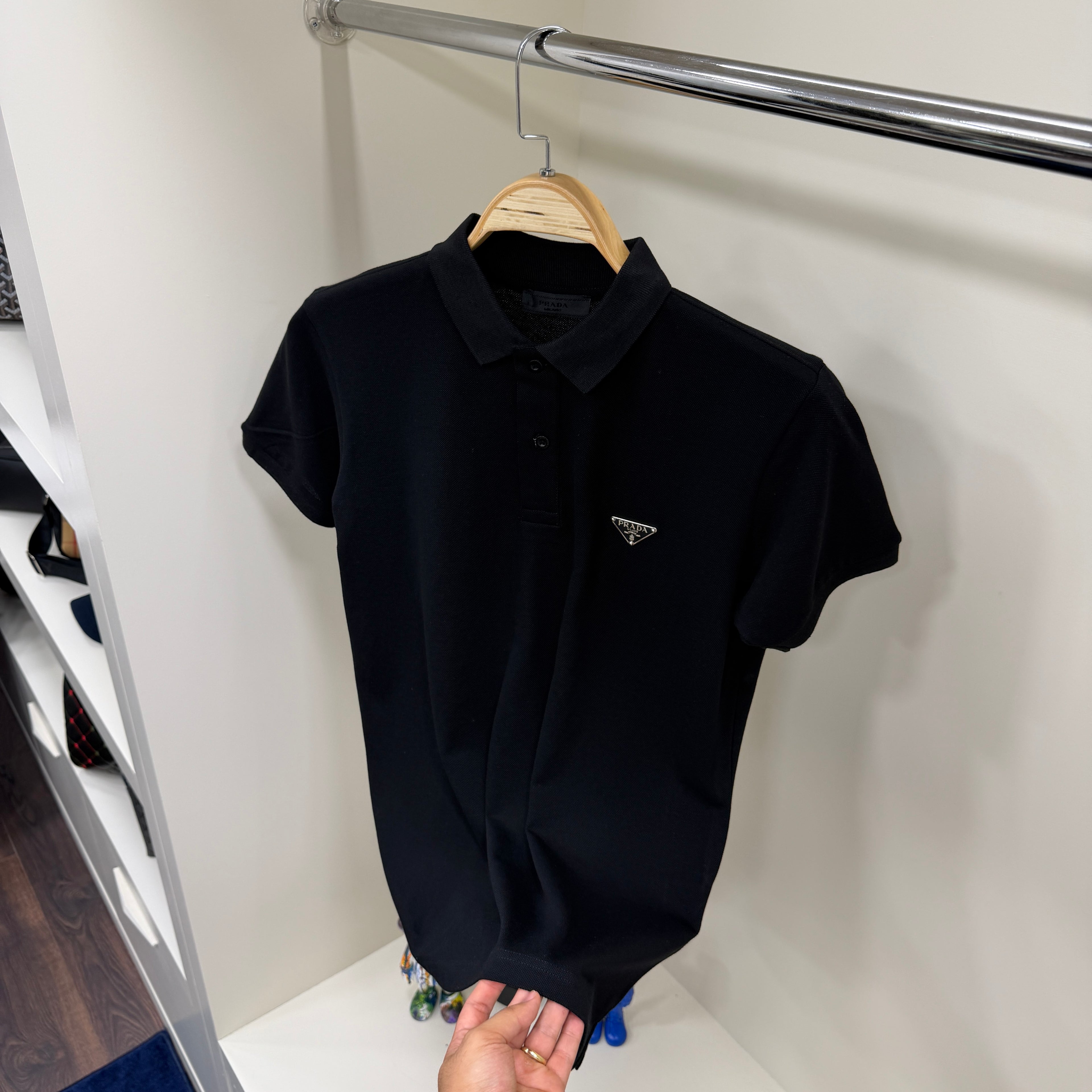 Prada  Siyah Polo Yaka Tshirt