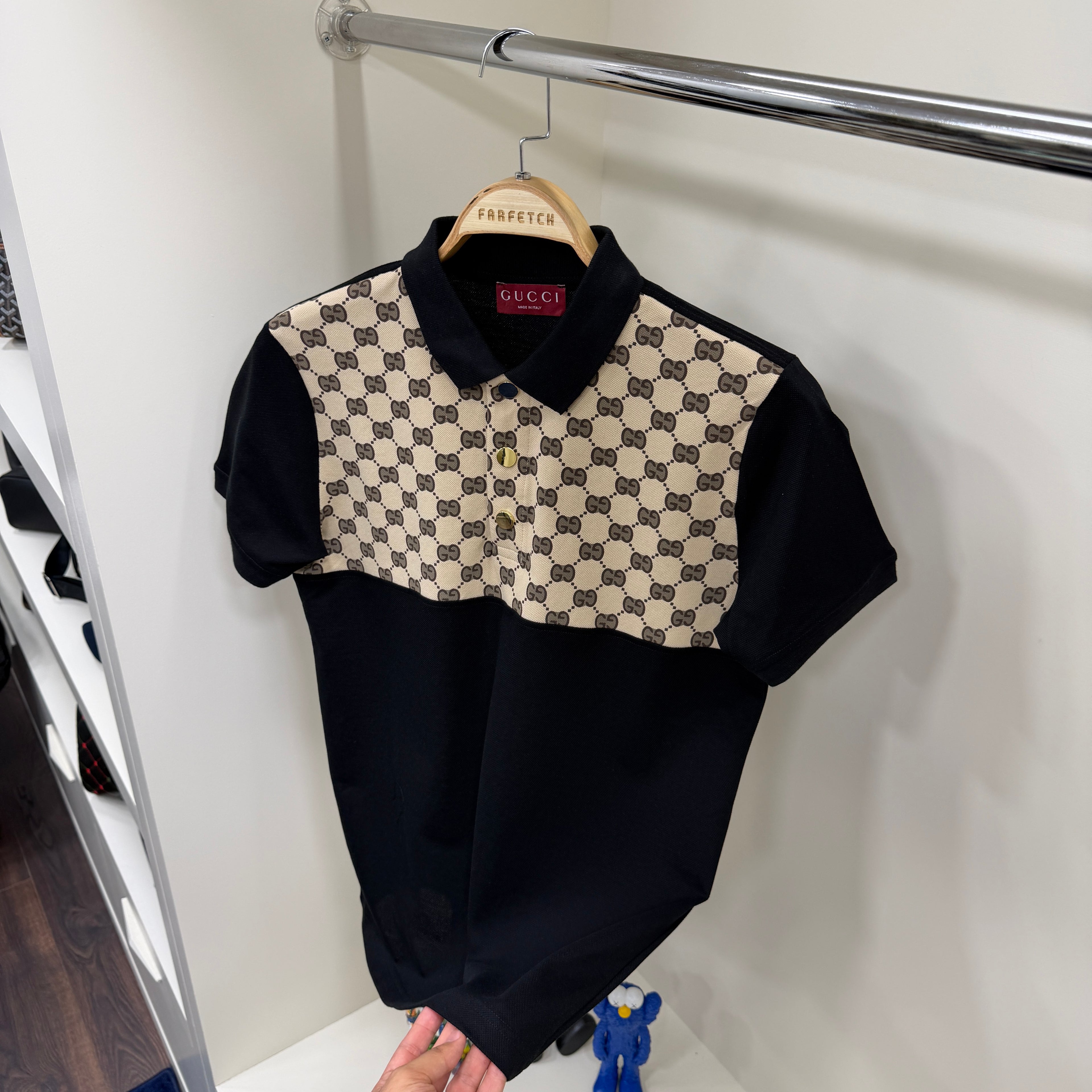 Gucci Sınırlı Sayıda Siyah Polo Yaka Tshirt