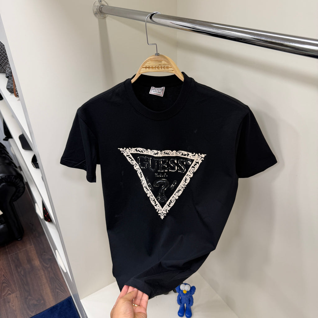 Guess Baskı  Siyah T-shirt