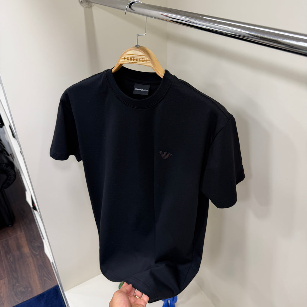 Emporio Armani Logo  Siyah T-shirt