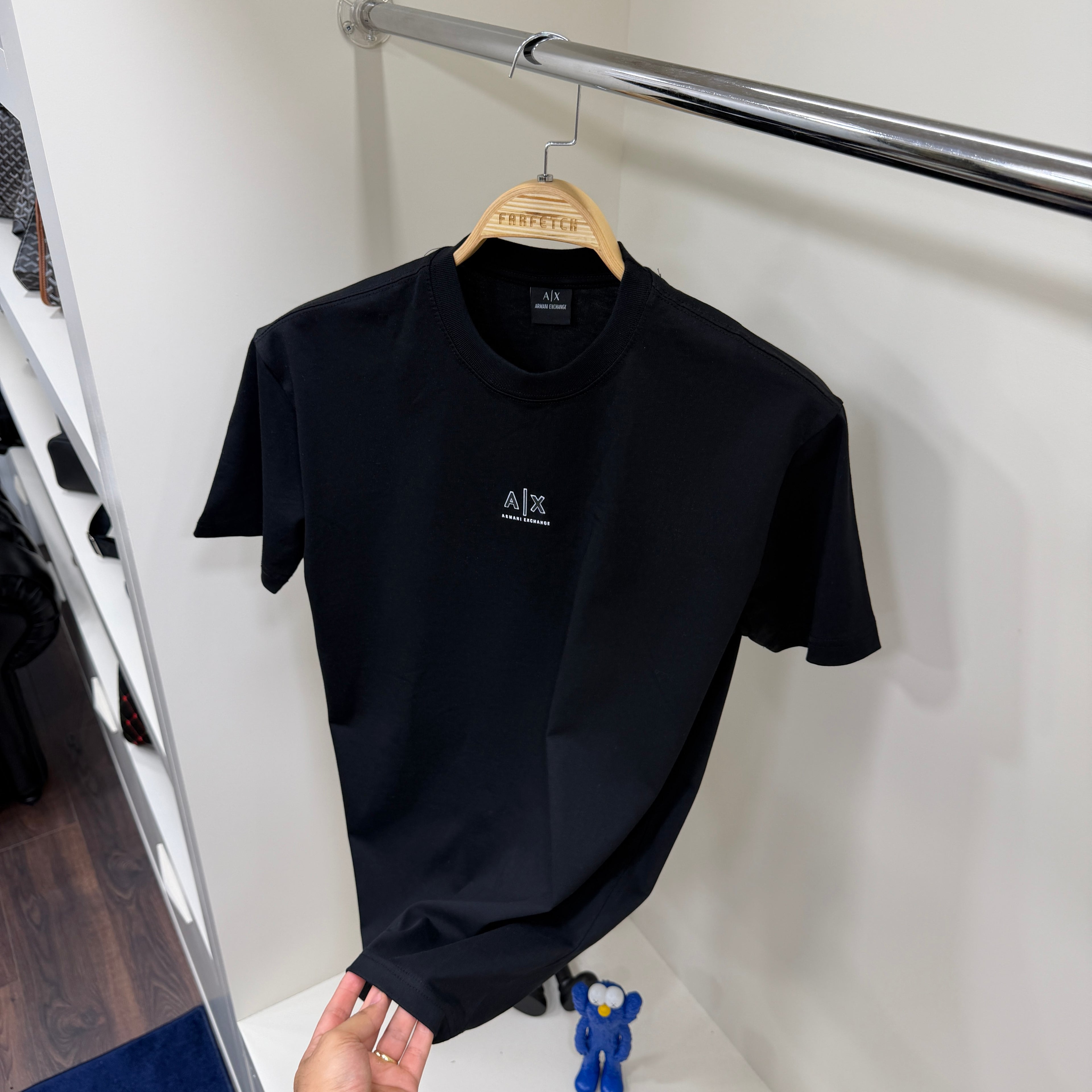 Armani Exchange Göğüs Logo Siyah T-shirt