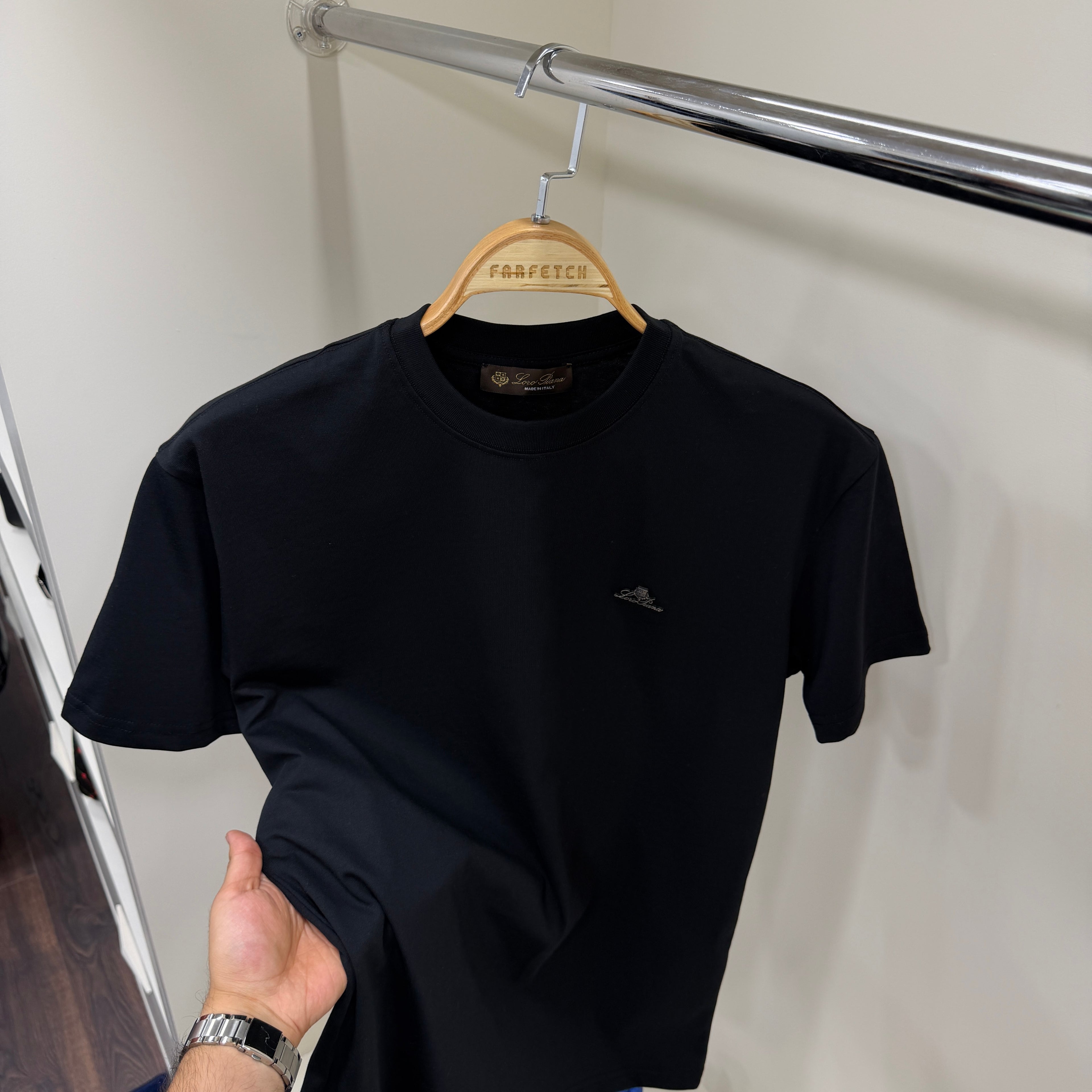 Loro Piana Siyah T-shirt