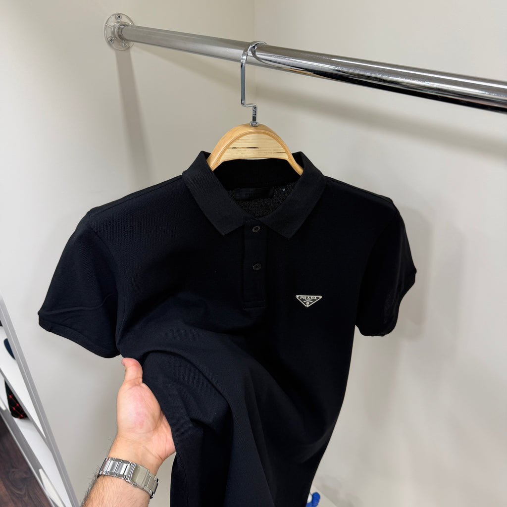 Prada  Siyah Polo Yaka Tshirt