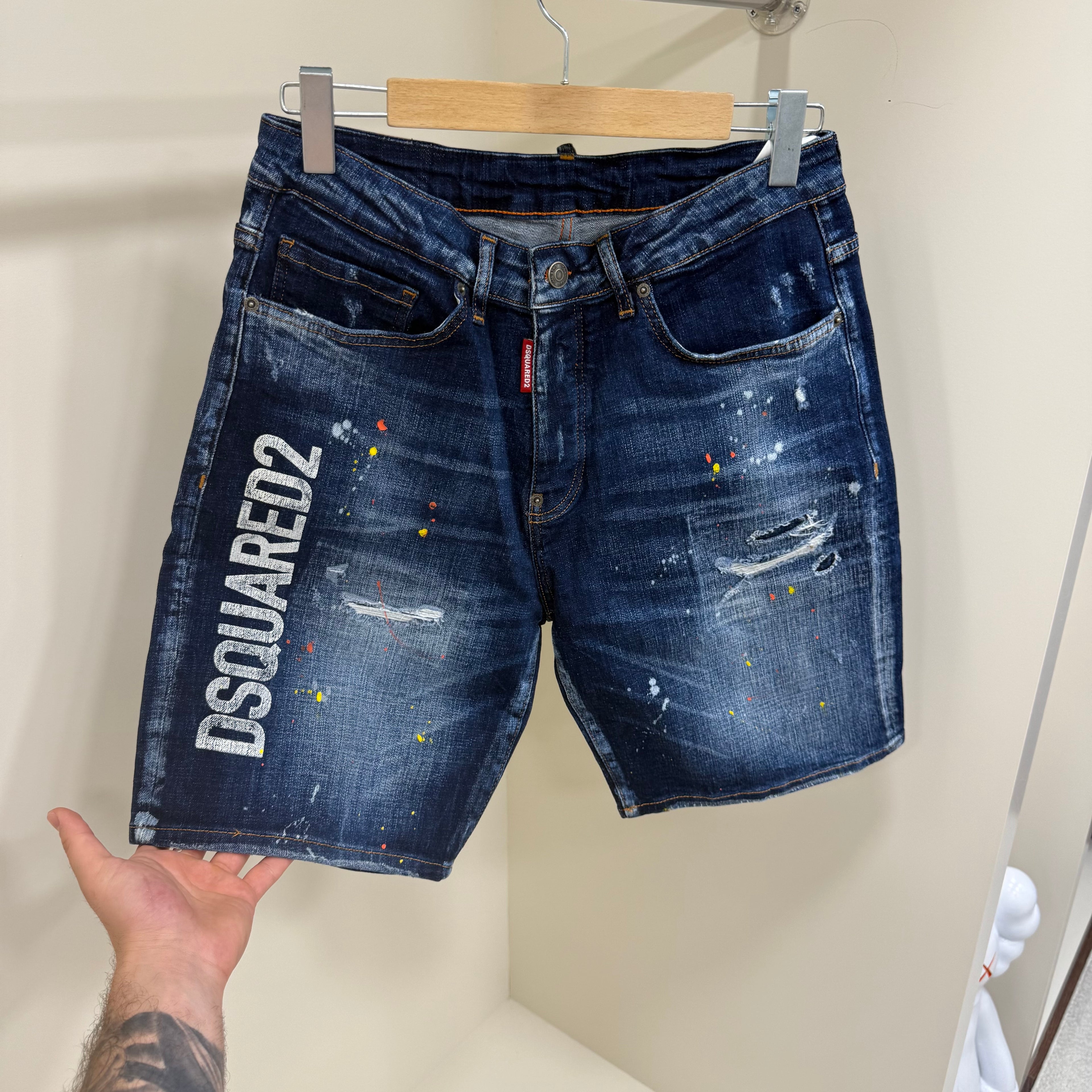 Dsquared Mavi Kot Şort