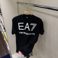 EA7  Baskı Siyah T-Shirt