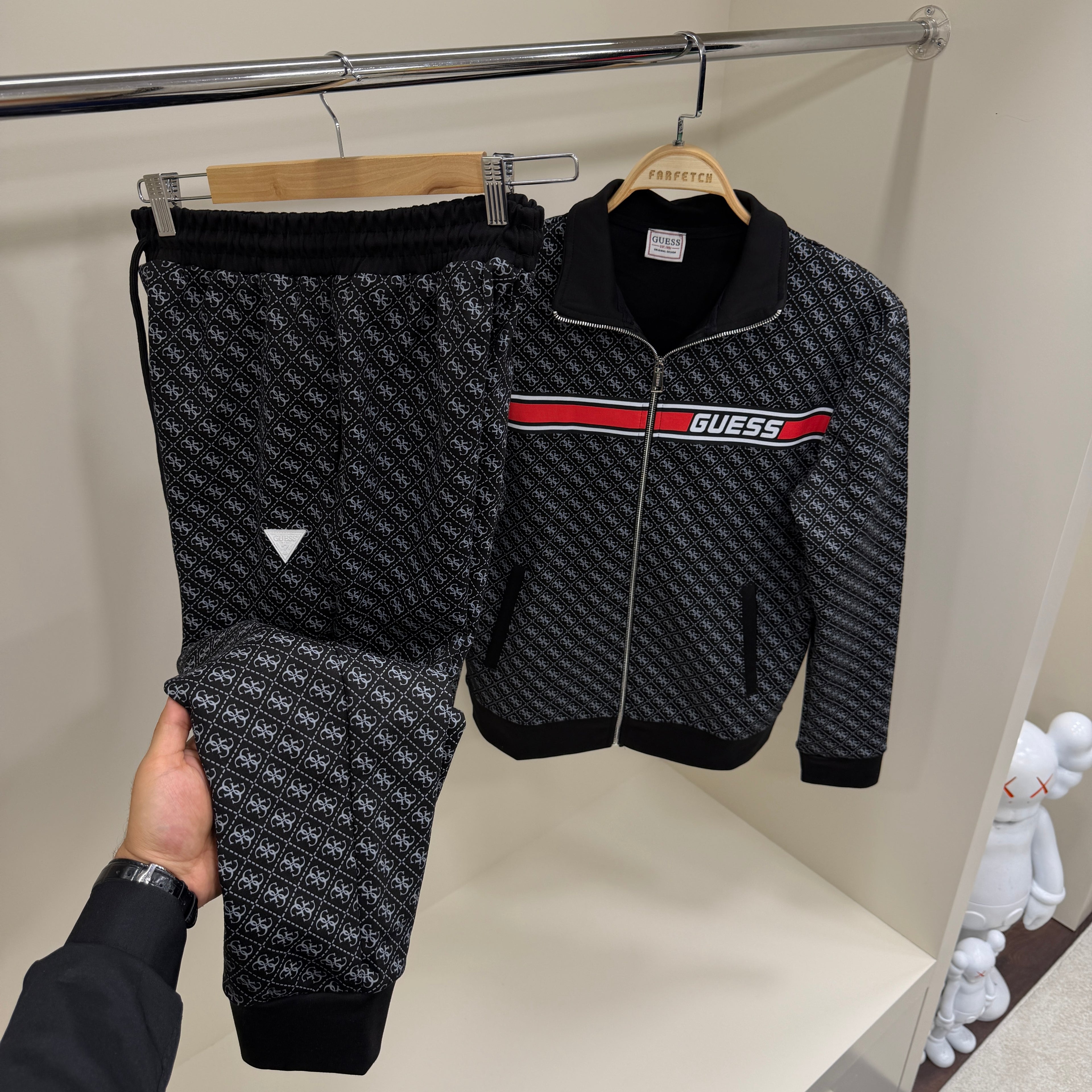Guess Original Eşofman Takım SİYAH