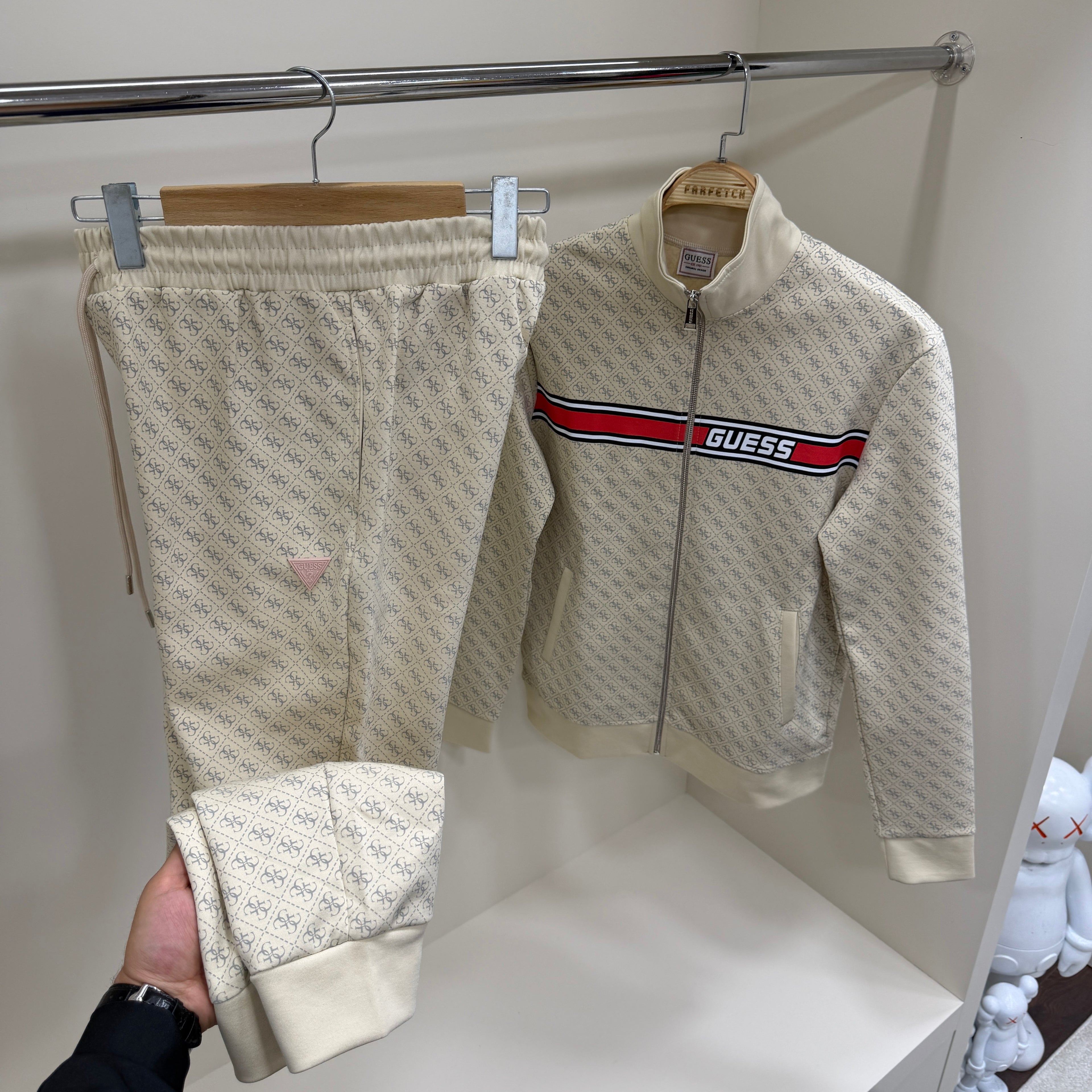 Guess Original Eşofman Takım Bej