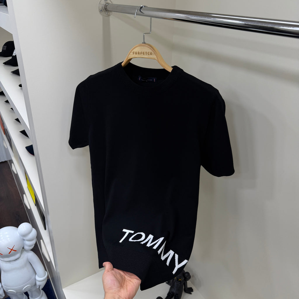 Tommy Hilfiger Siyah  Örme Tshirt