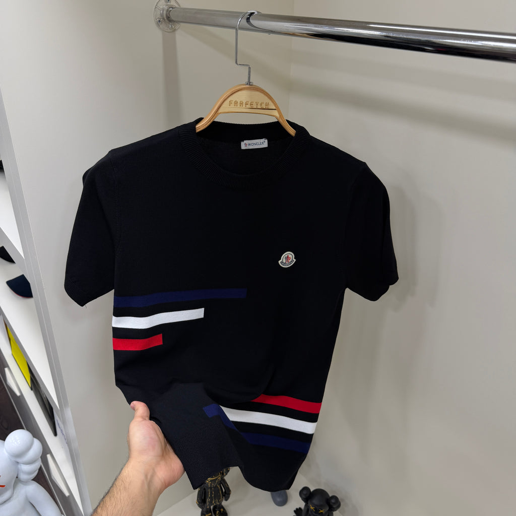 Moncler Siyah Örme Tshirt