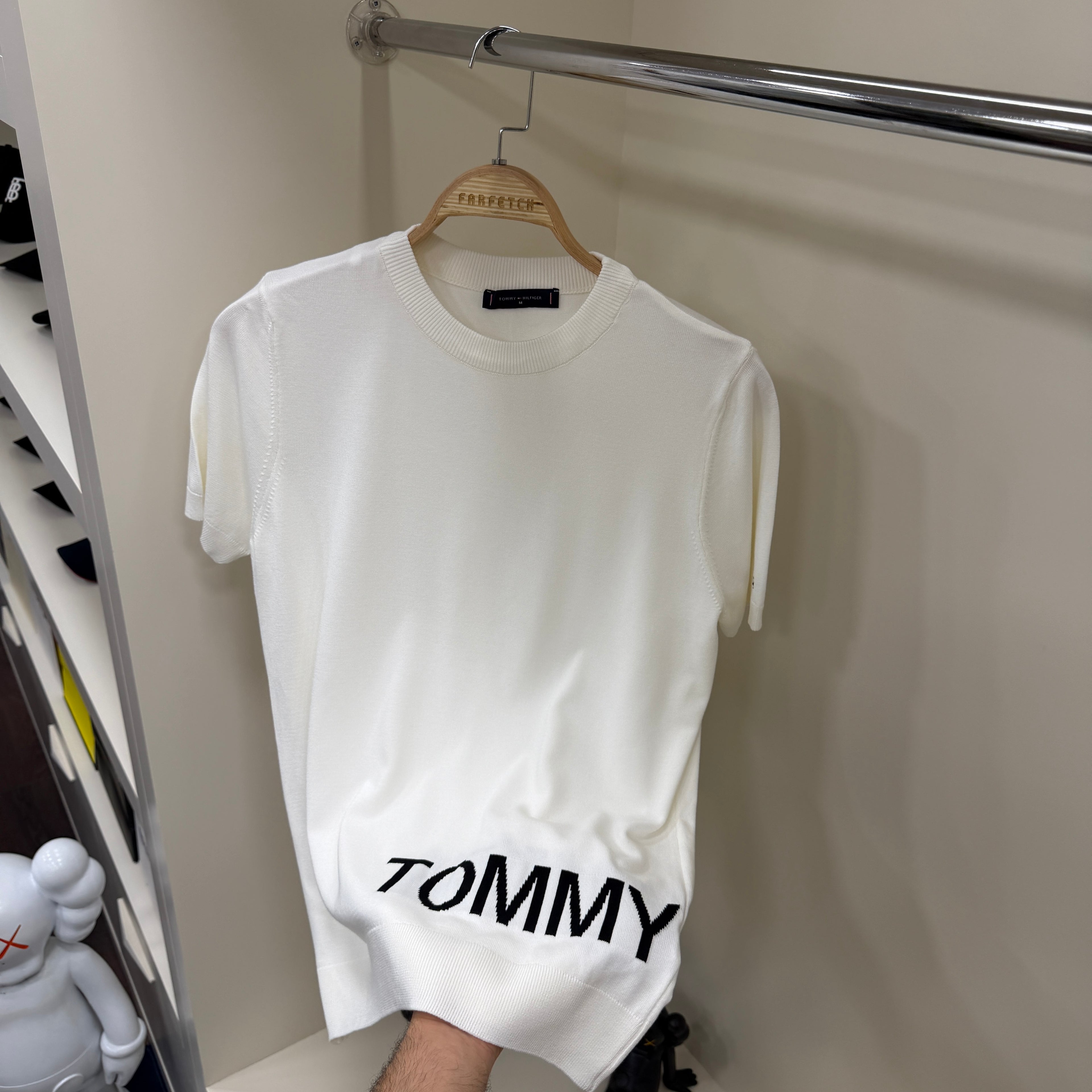 Tommy Hilfiger  Beyaz Örme Tshirt