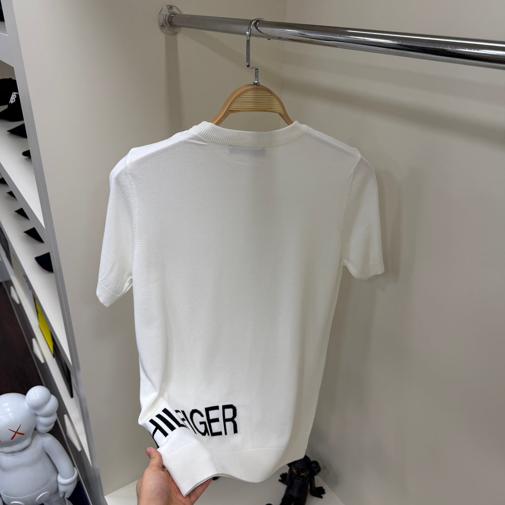 Tommy Hilfiger  Beyaz Örme Tshirt
