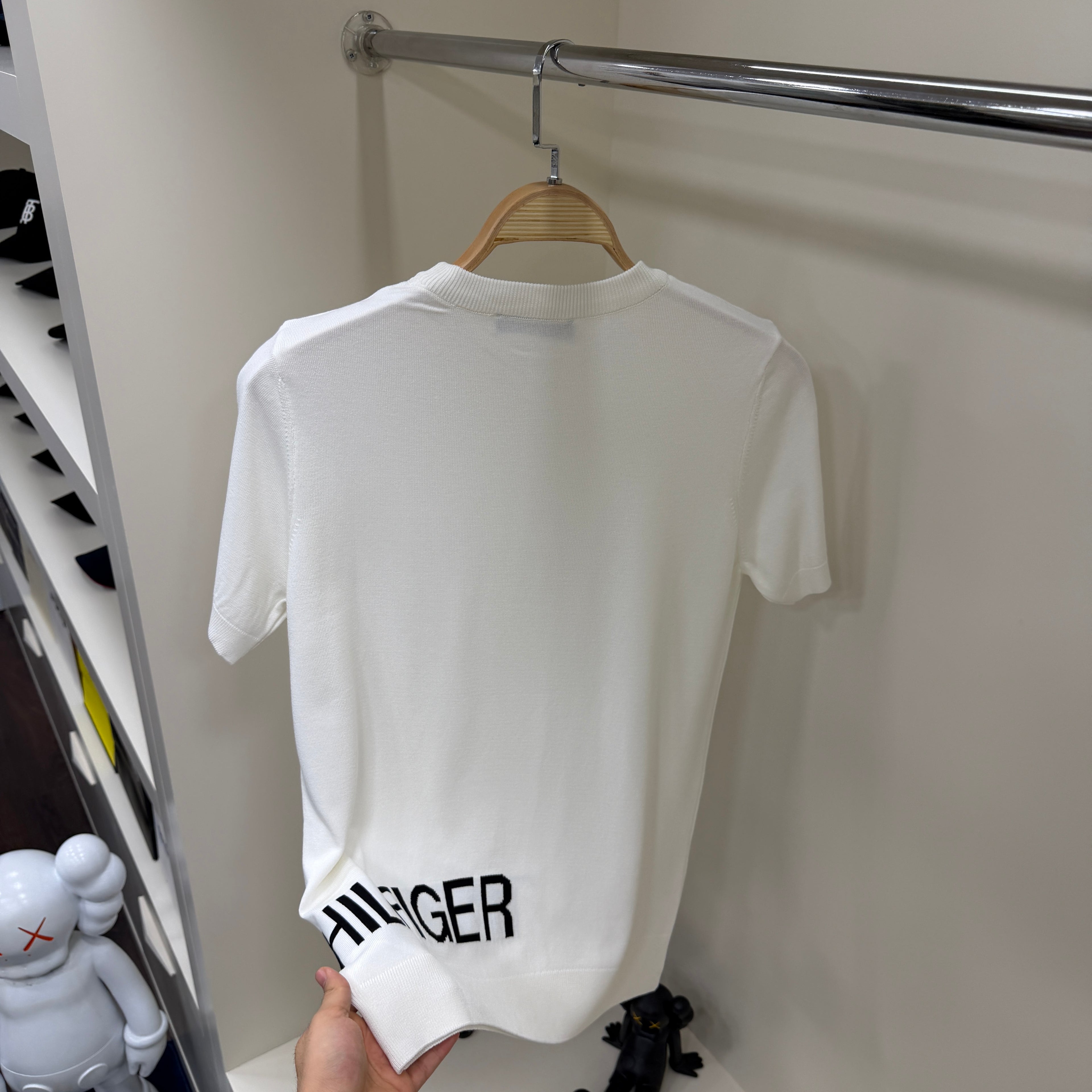 Tommy Hilfiger  Beyaz Örme Tshirt