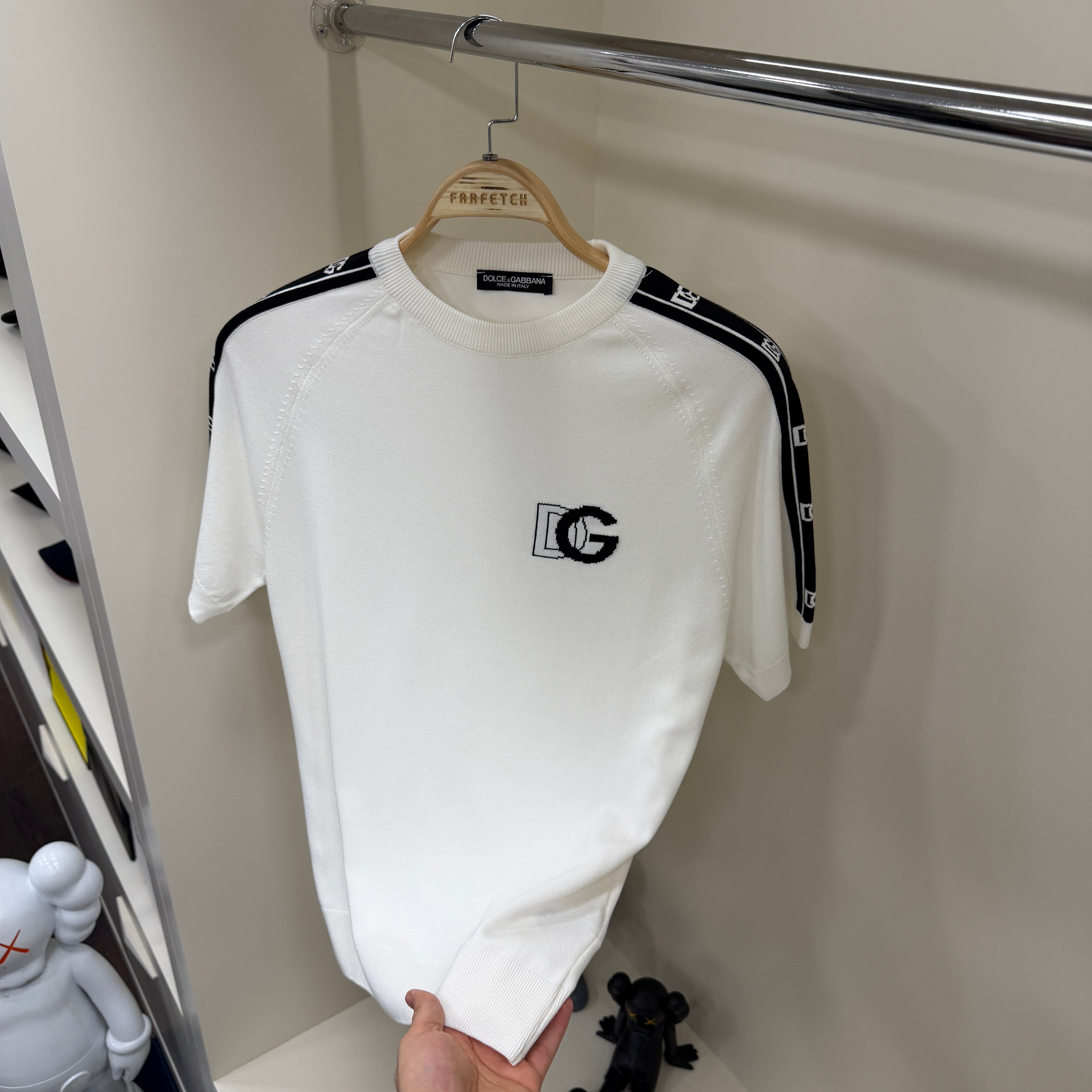 Dolce Gabbana Beyaz Örme Tshirt