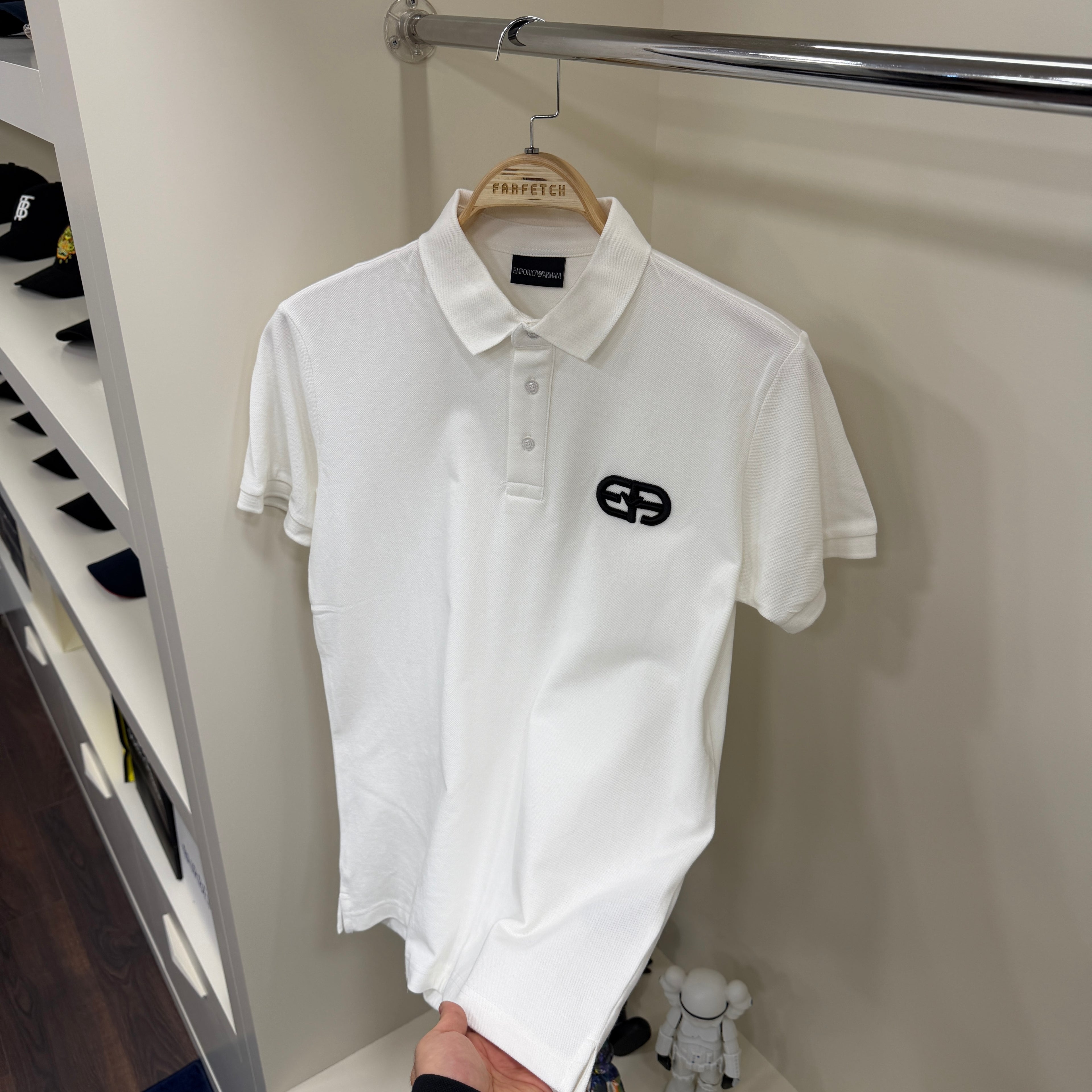 Emporio Armani Beyaz Polo Yaka Tshirt