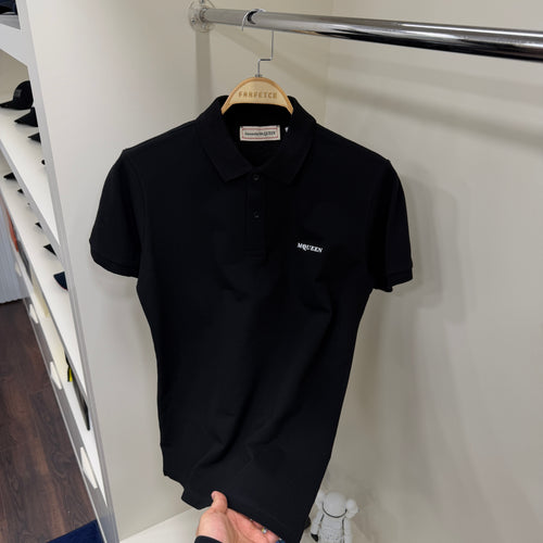Alexander Mcqueen Siyah Polo Yaka Tshirt