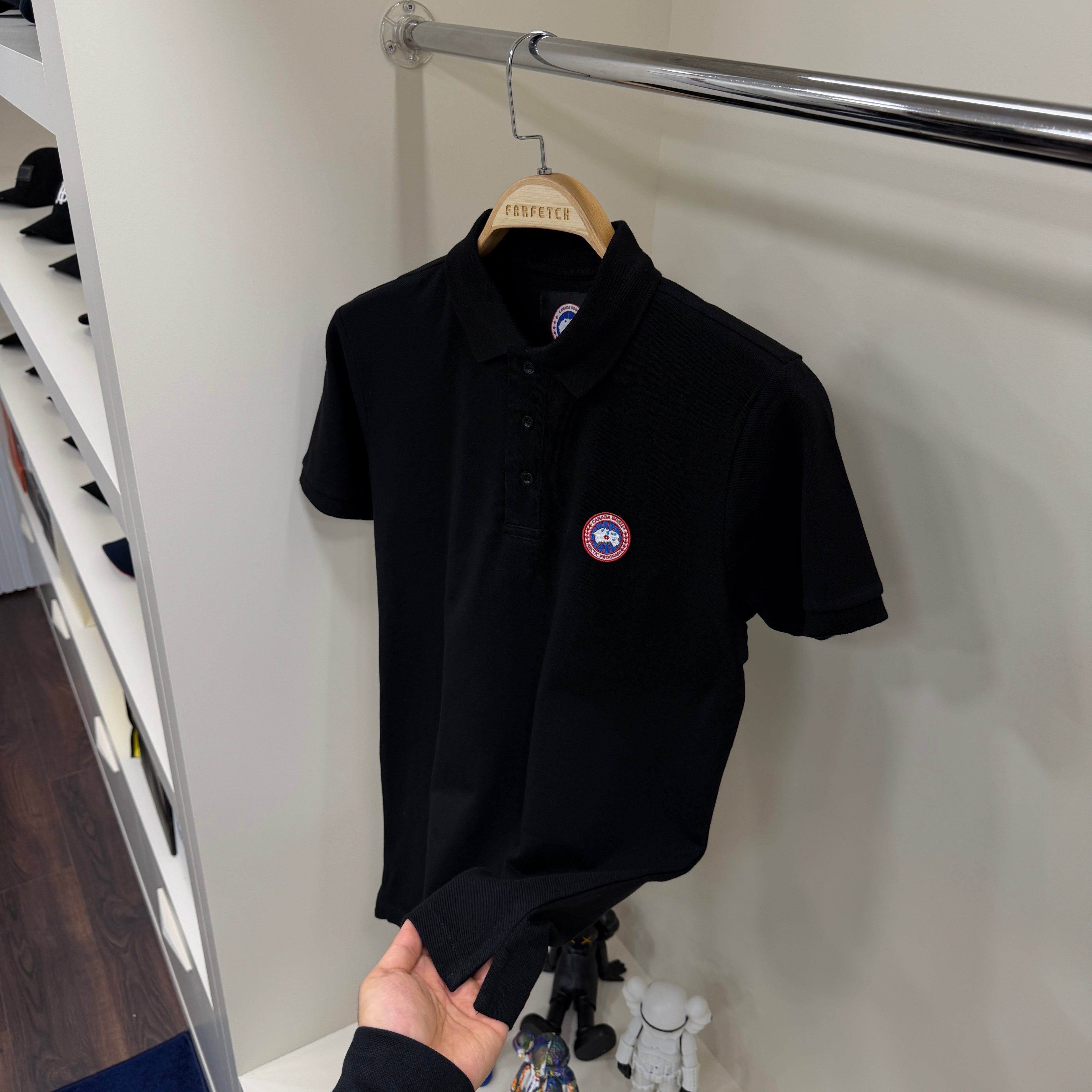Canada Goose  Siyah Polo Yaka Tshirt