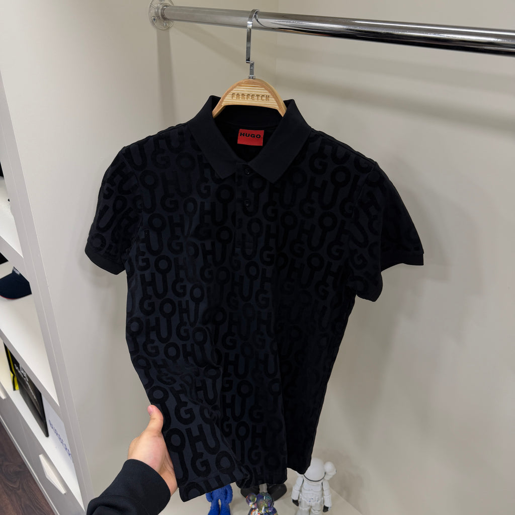 Hugo Boos Siyah Polo Yaka Tshirt