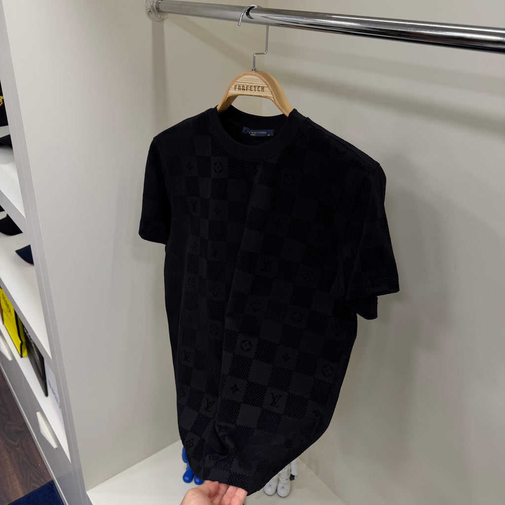 Louis Vuitton Siyah Flok T-shirt