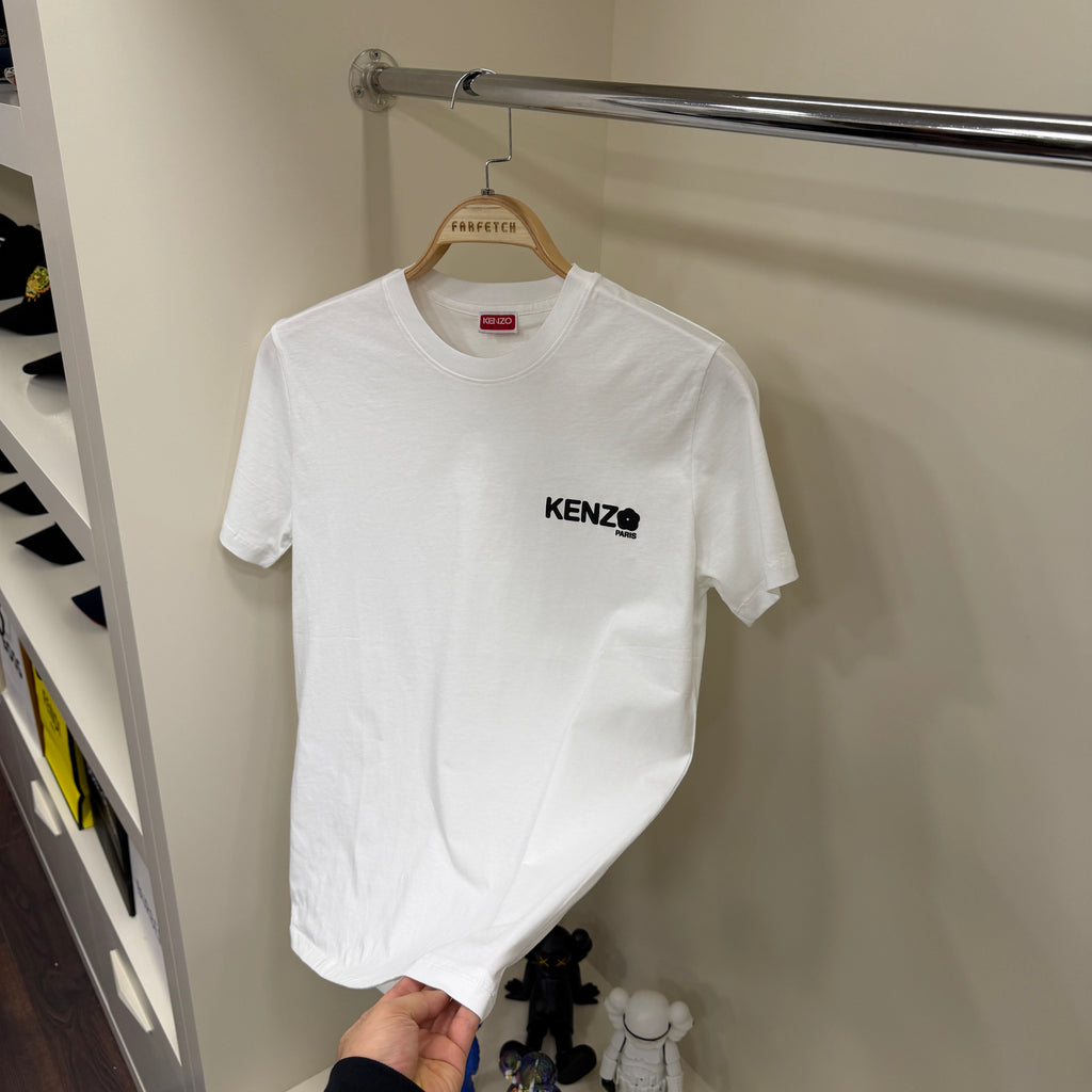 Kenzo Göğüs Detay Beyaz T-Shirt