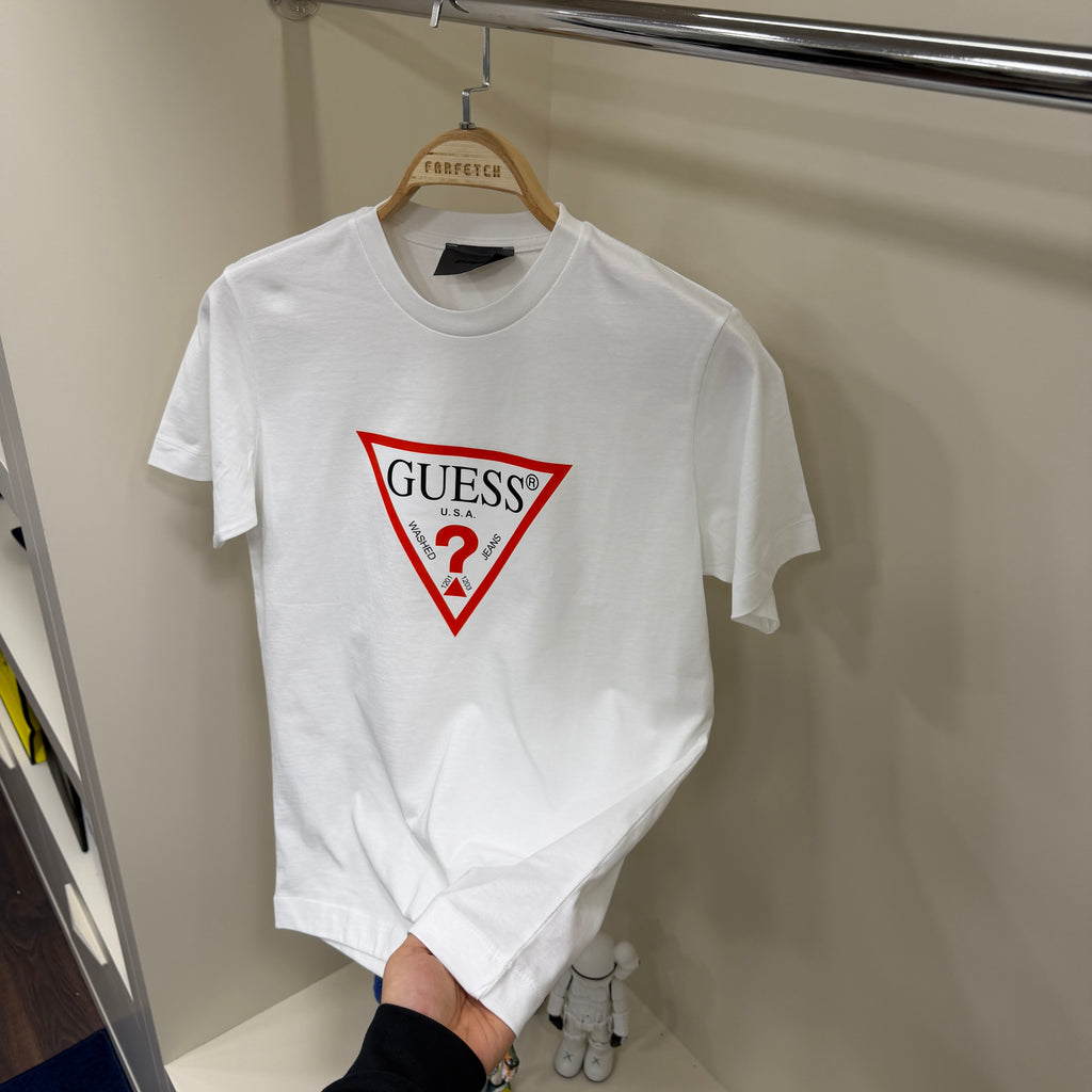 Guess Original Baskı Beyaz T-Shirt