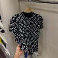 Versace Couture Full Baskı Siyah T-Shirt