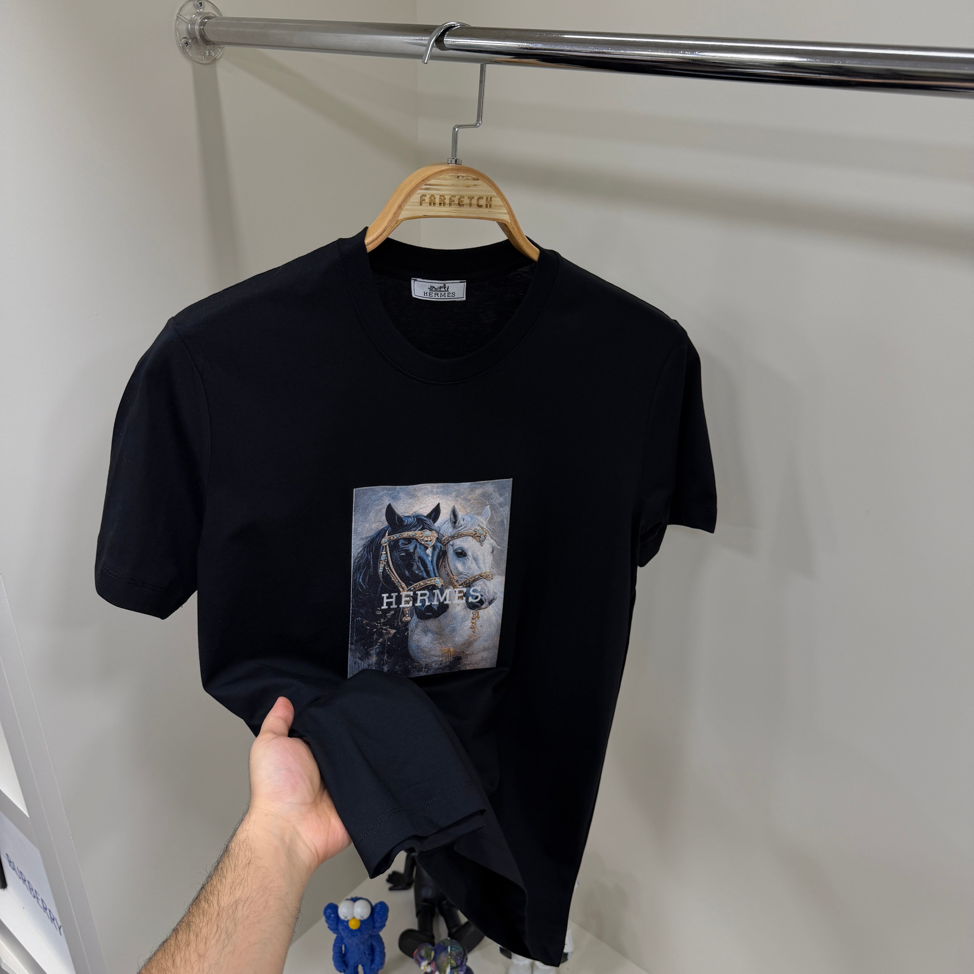 Hermes Siyah T-Shirt