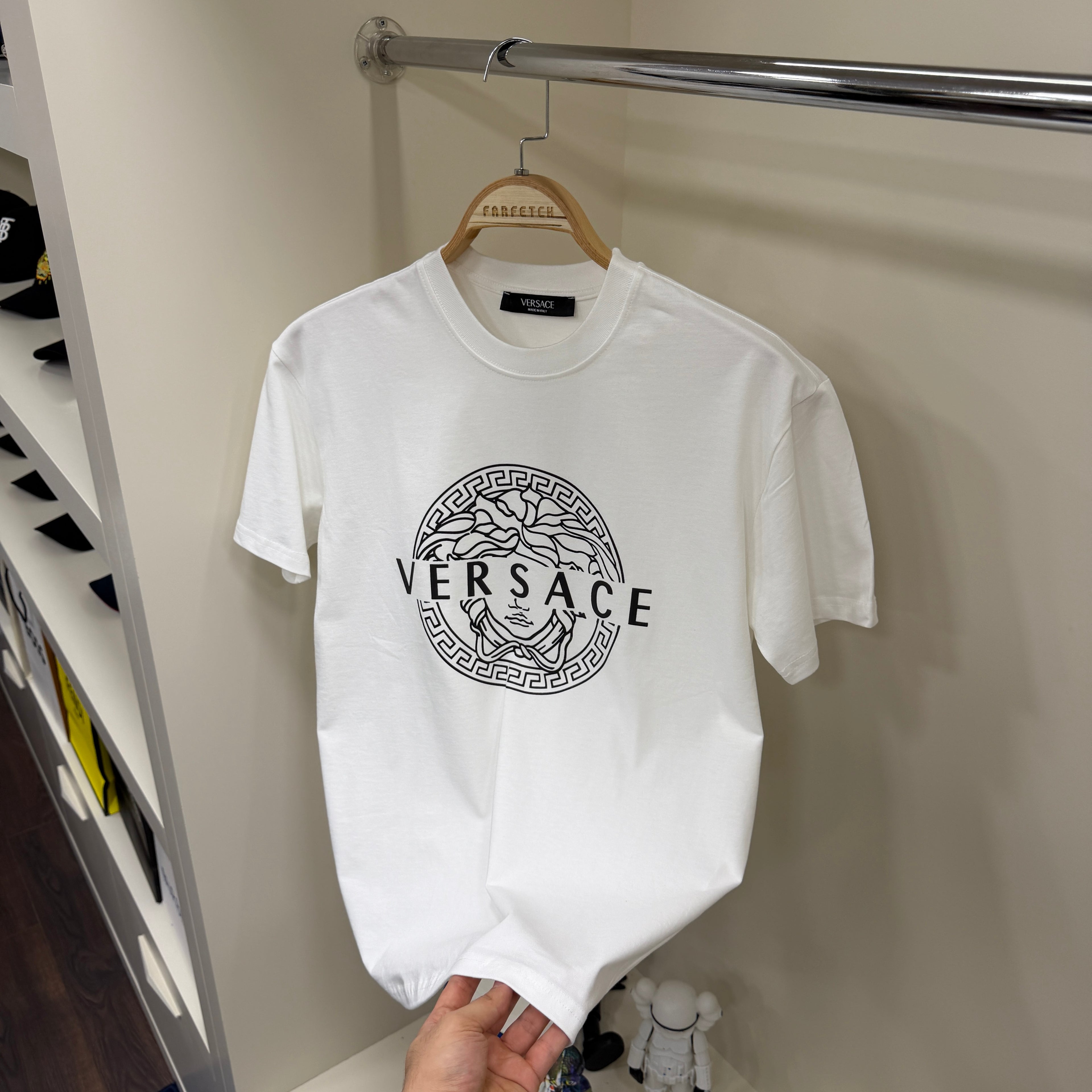 Versace Premıum Beyaz Baskı T-Shirt