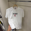 Guess Göğüs Detay Beyaz T-Shirt