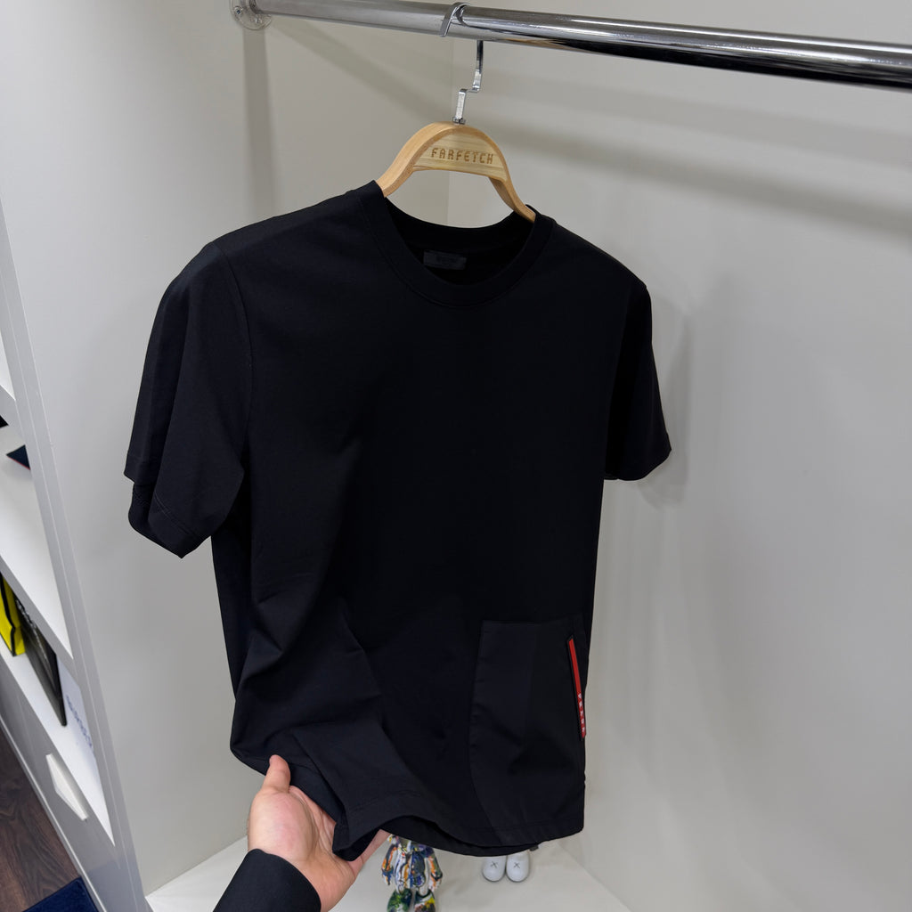 Prada Bel Detay Siyah T-Shirt