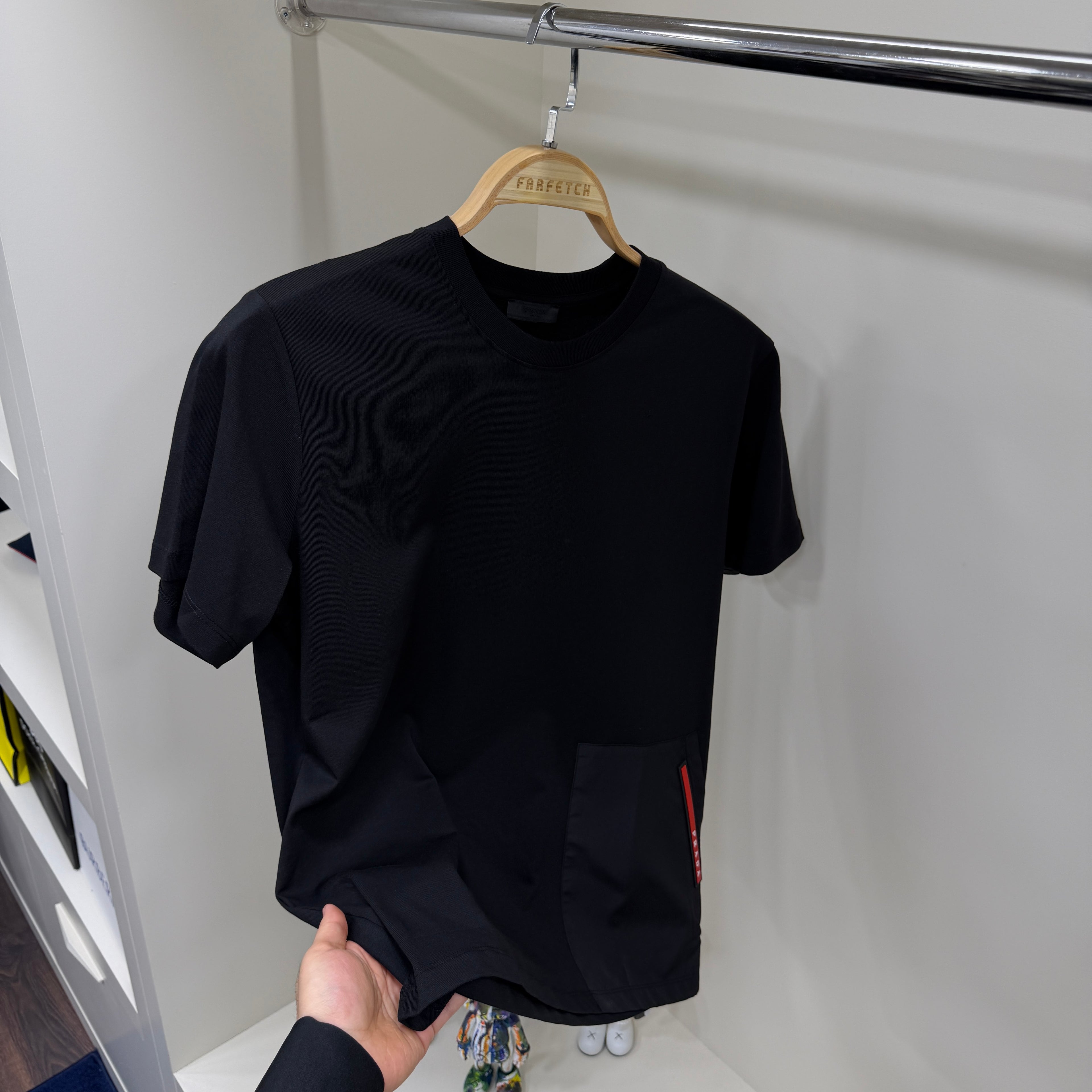 Prada Bel Detay Siyah T-Shirt