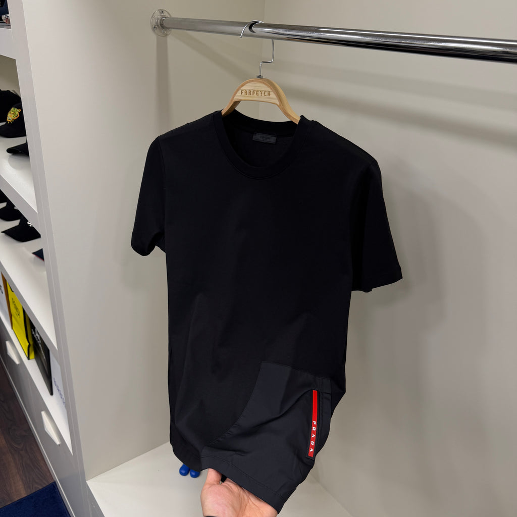 Prada Bel Detay Siyah T-Shirt