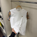 Burberry Kol Detay Beyaz T-Shirt