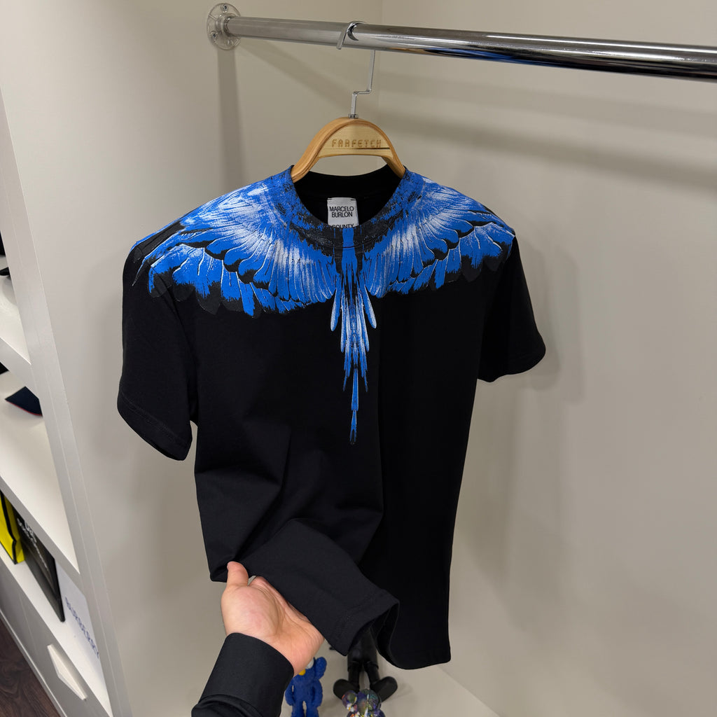 Marcelo Burlon Baskı Siyah  T-Shirt