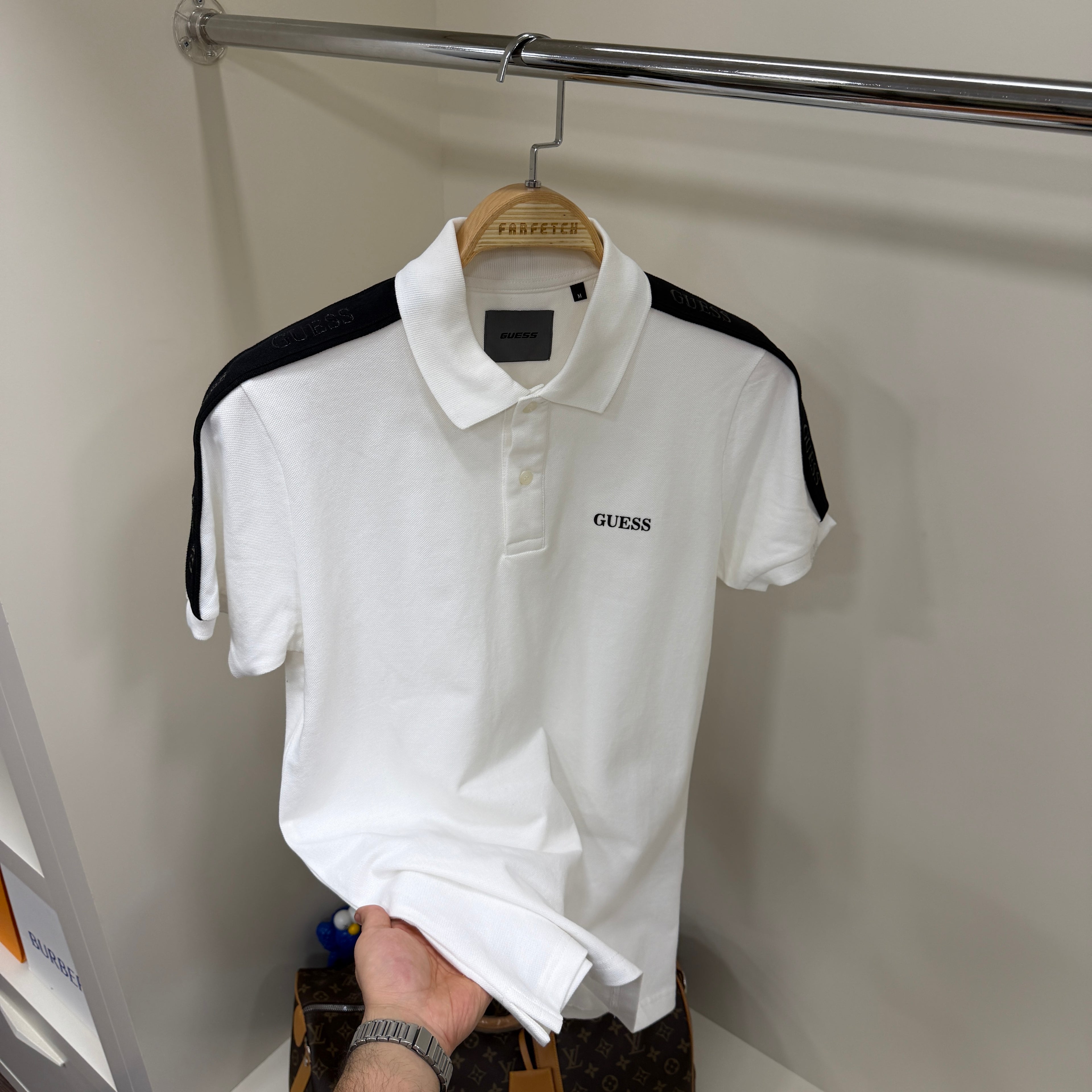 Guess Beyaz Polo Yaka Tshirt