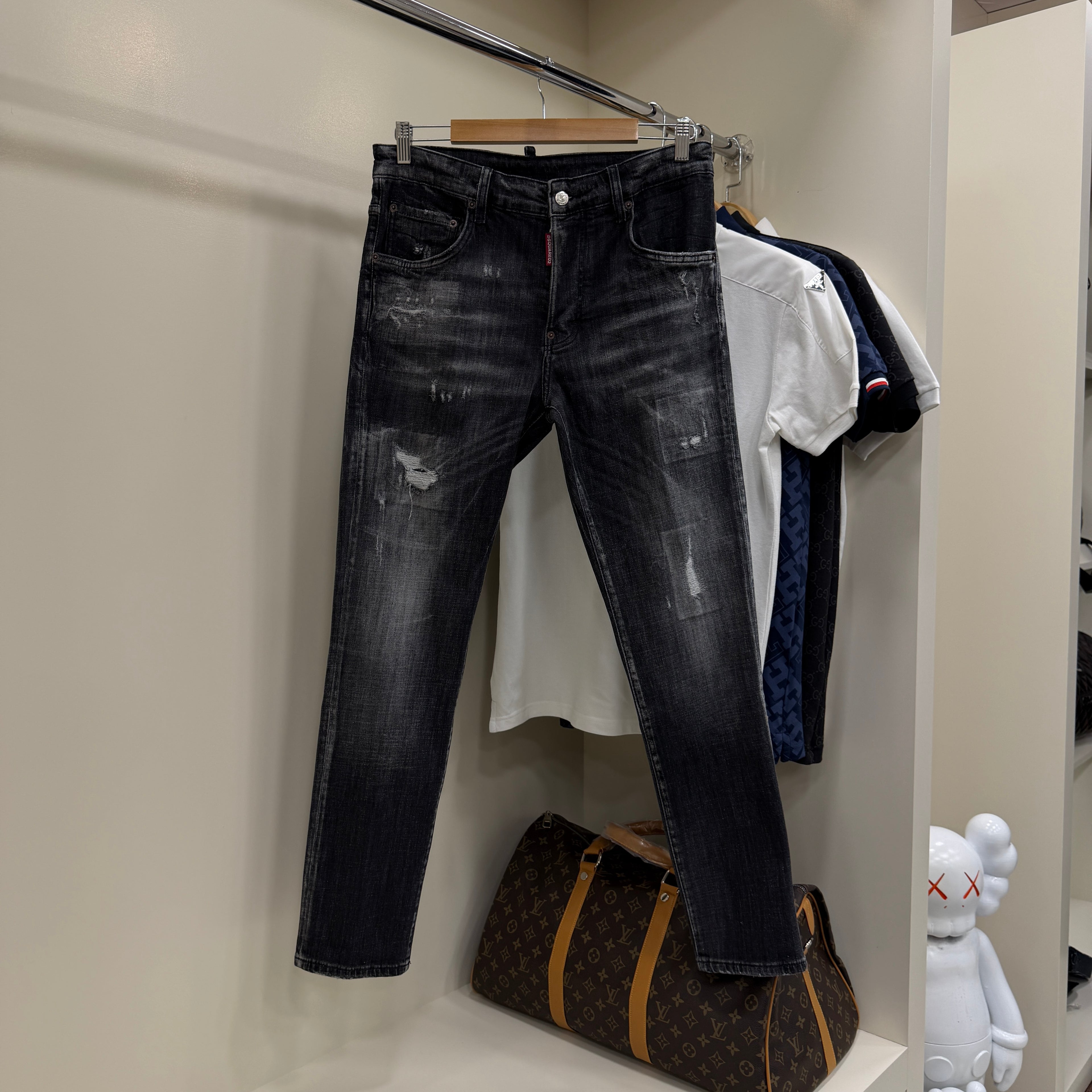 Dsquared Siyah Kot Pantolon