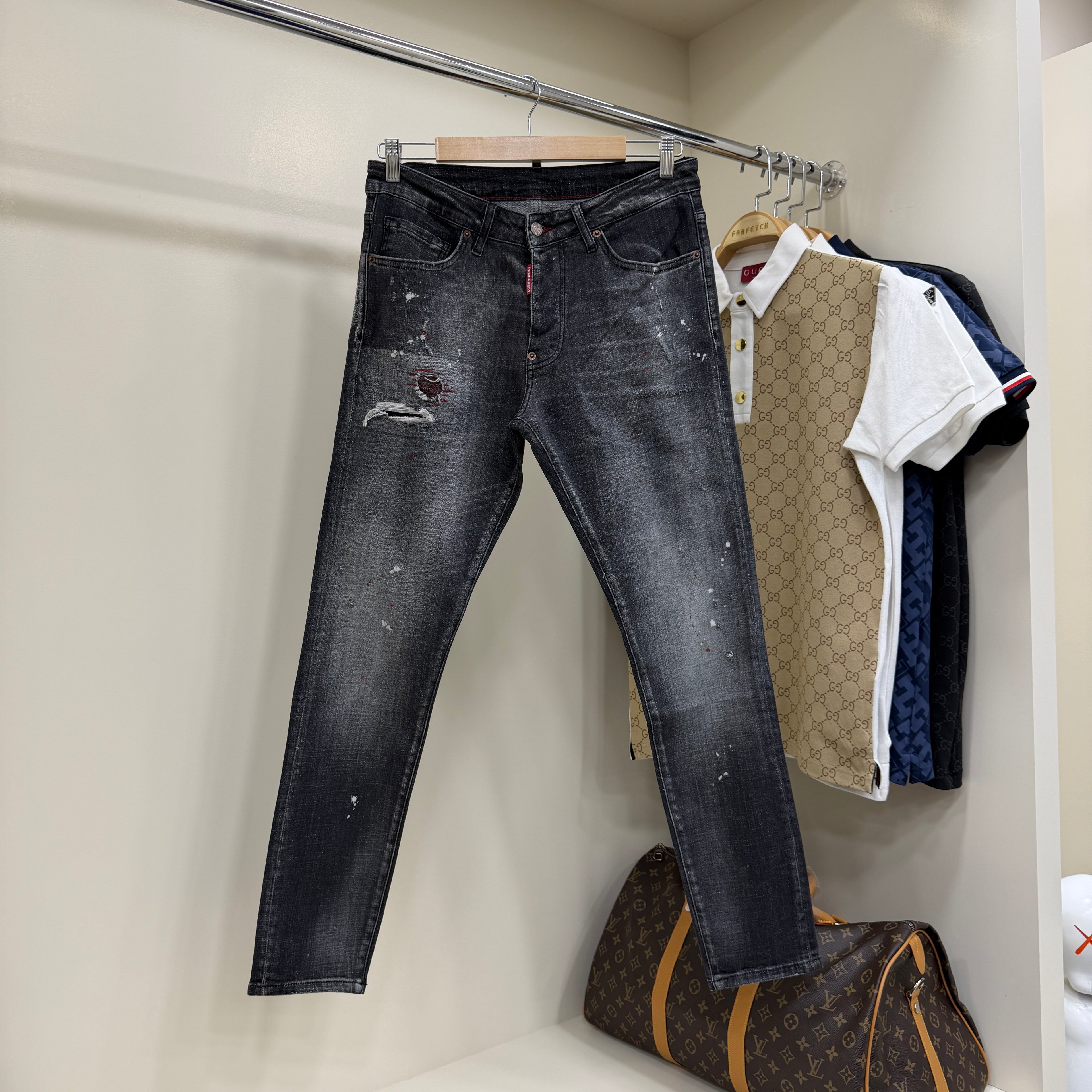 Dsquared Siyah Kot Pantolon