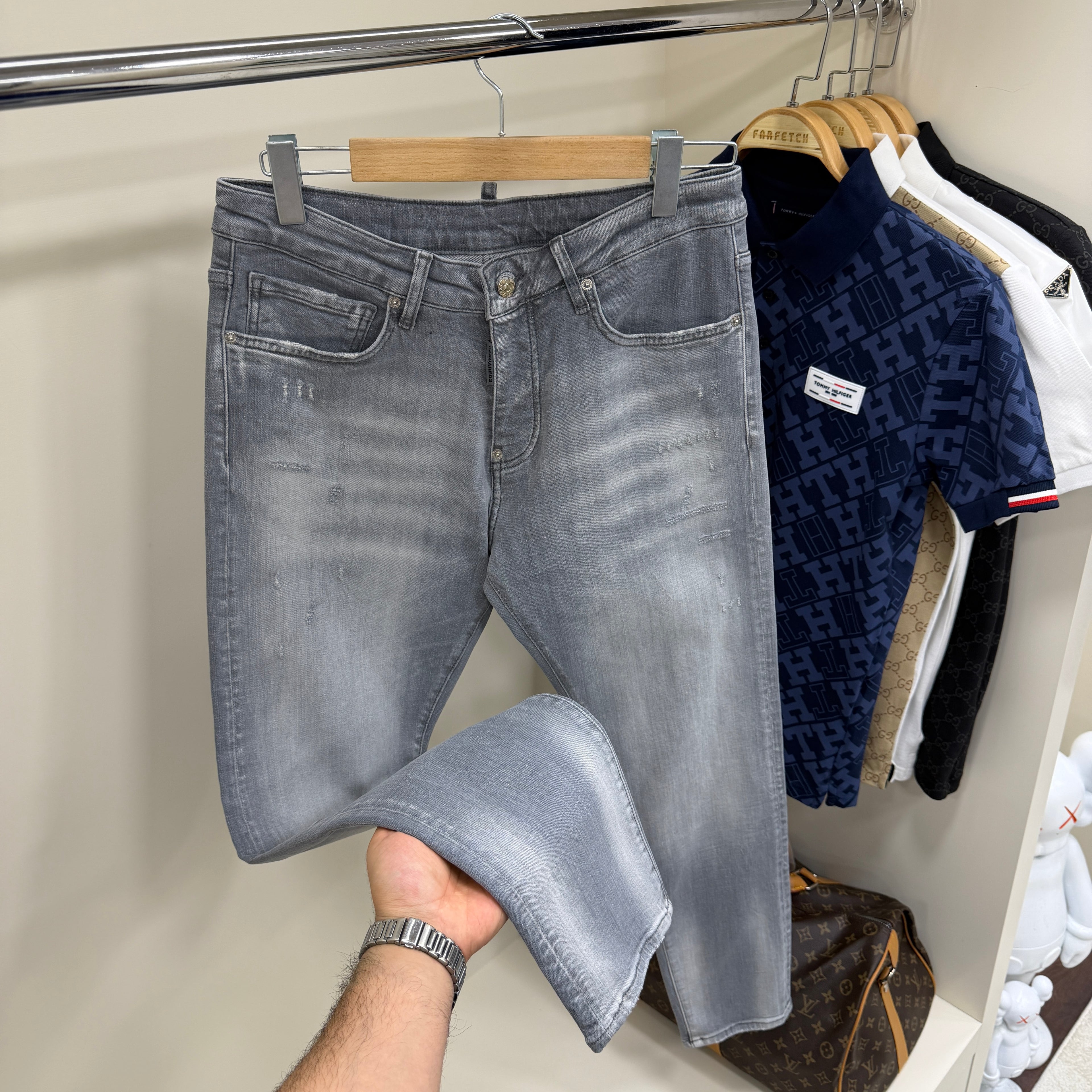 Dsquared Gri Kot Pantolon
