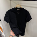 Valentino Göğüs Detay Siyah T-Shirt