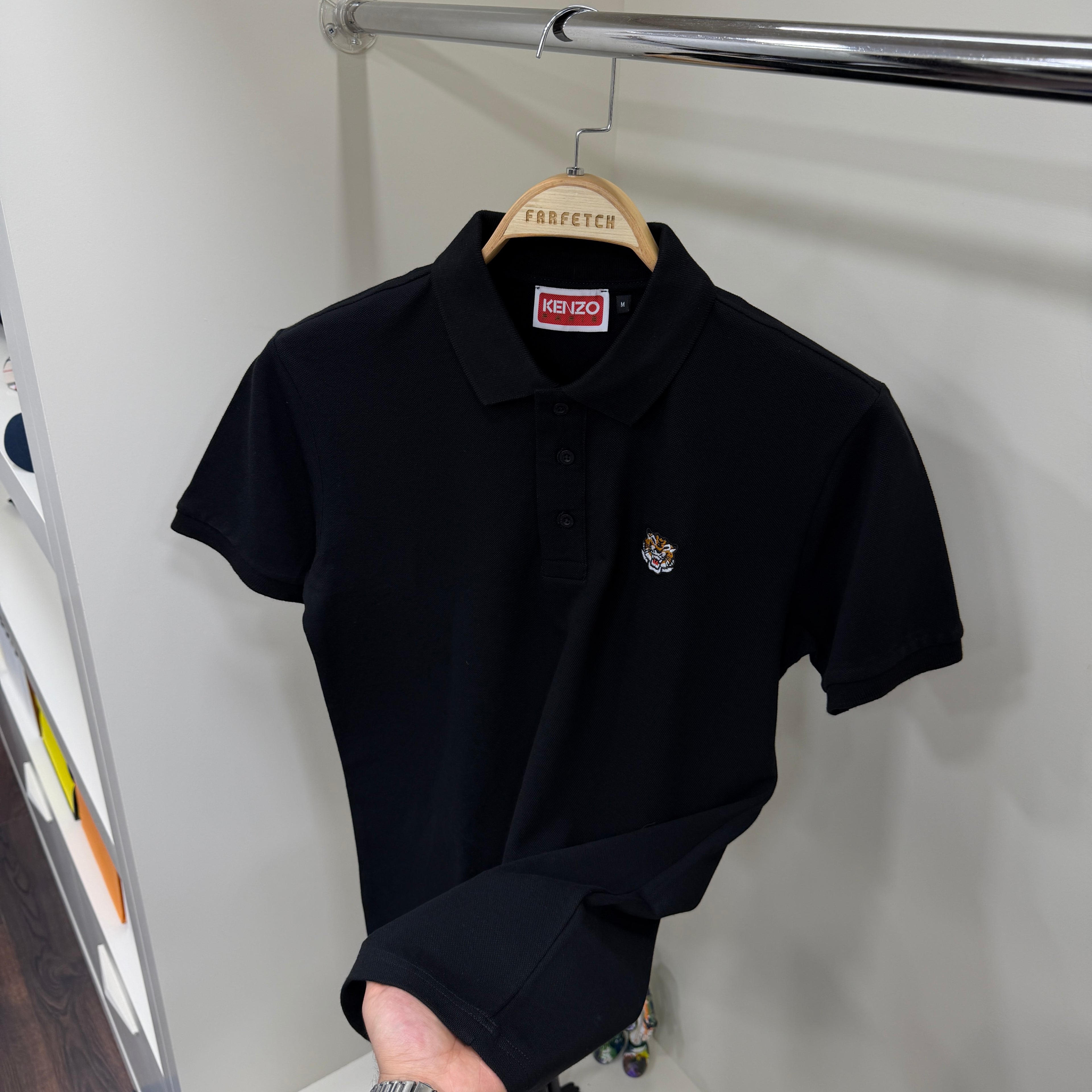 Kenzo Siyah Polo Yaka T-Shirt
