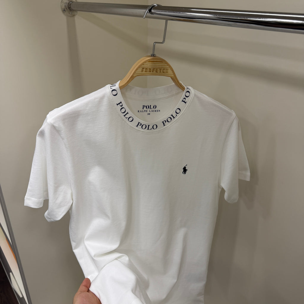 Polo Ralph Lauren Yaka Detay T-Shirt Beyaz
