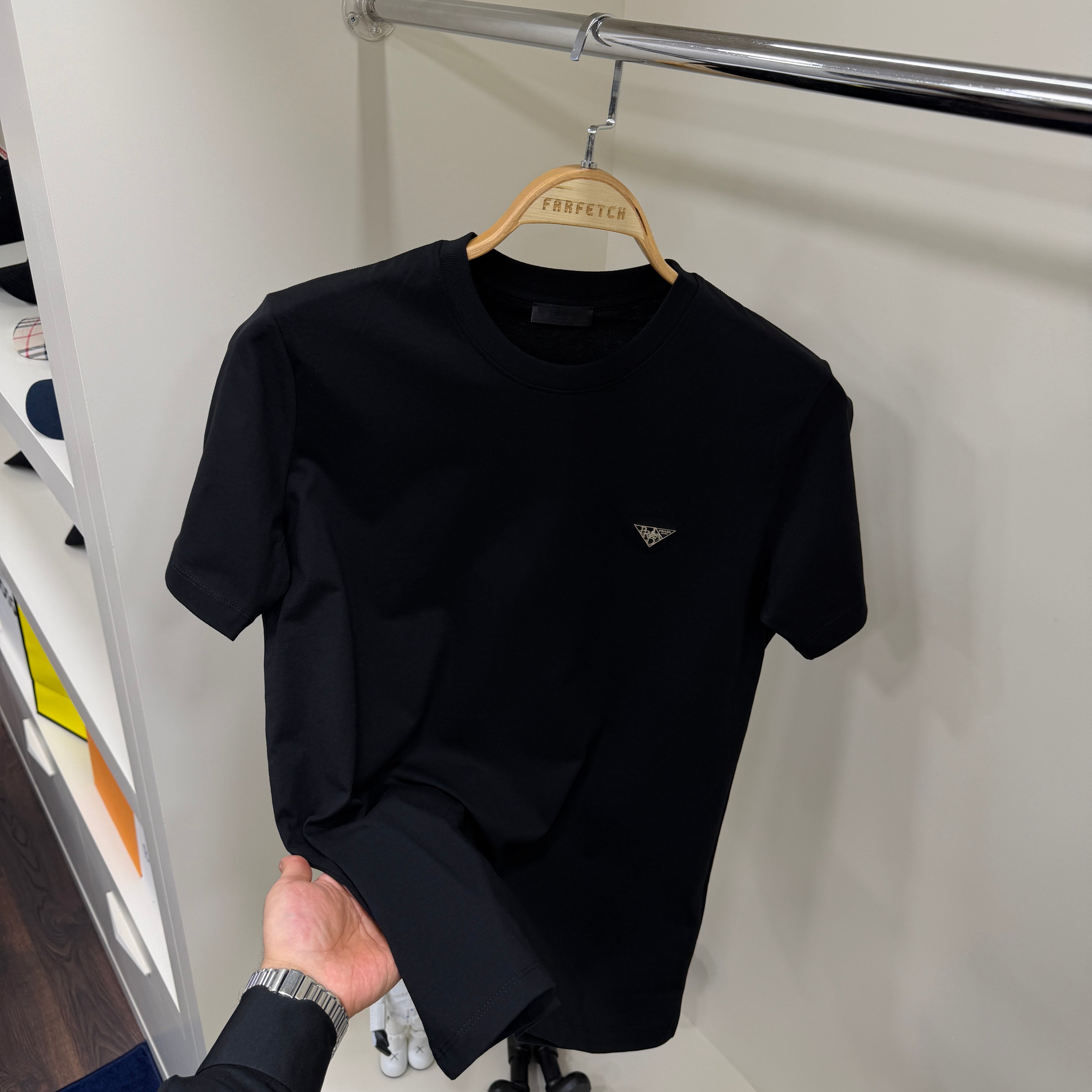Prada Logo Siyah T-Shirt