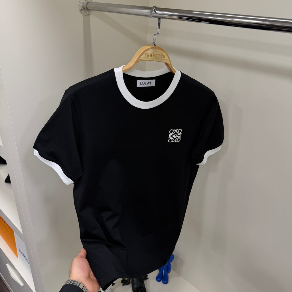 Loewe Nakış Logo Siyah T-Shirt
