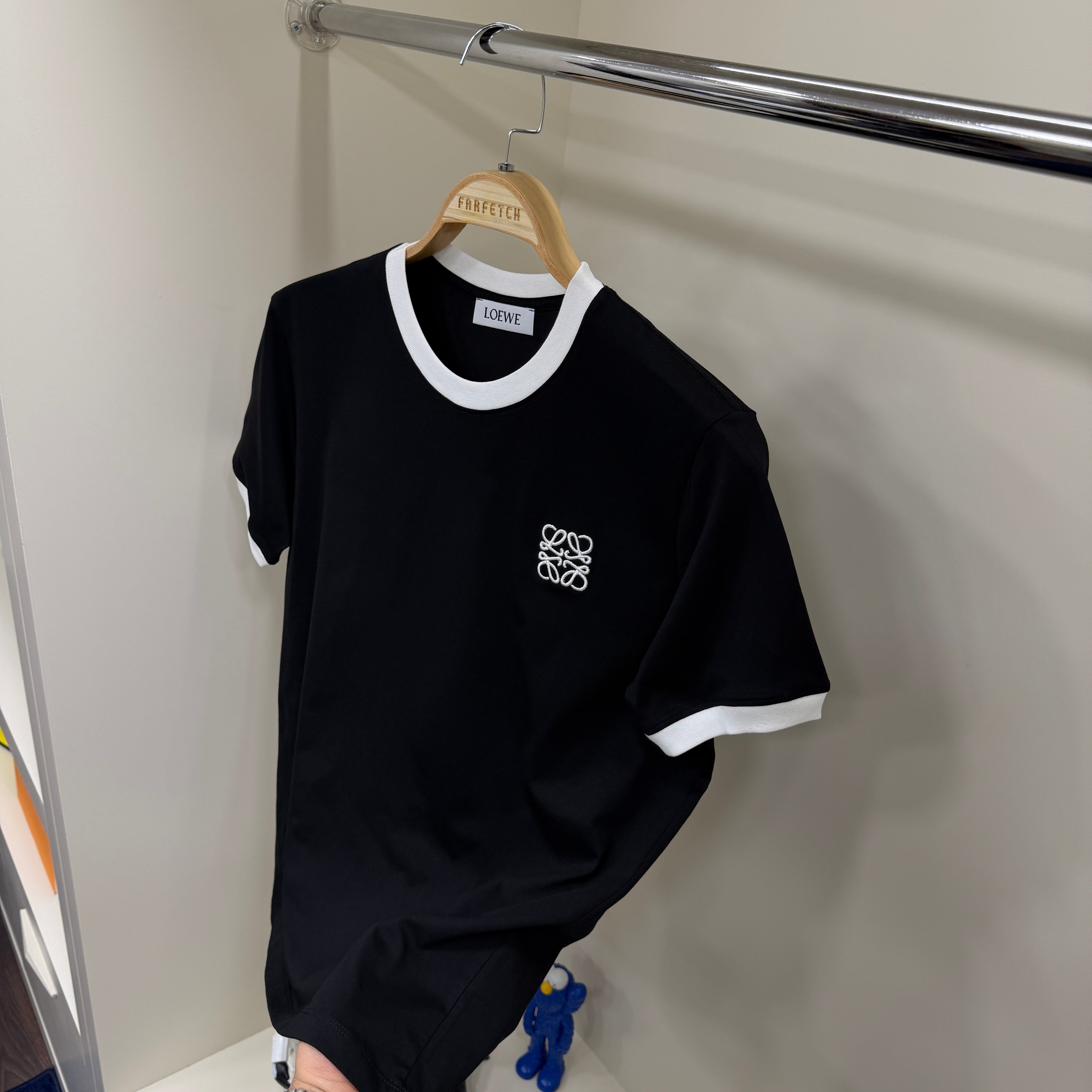 Loewe Nakış Logo Siyah T-Shirt