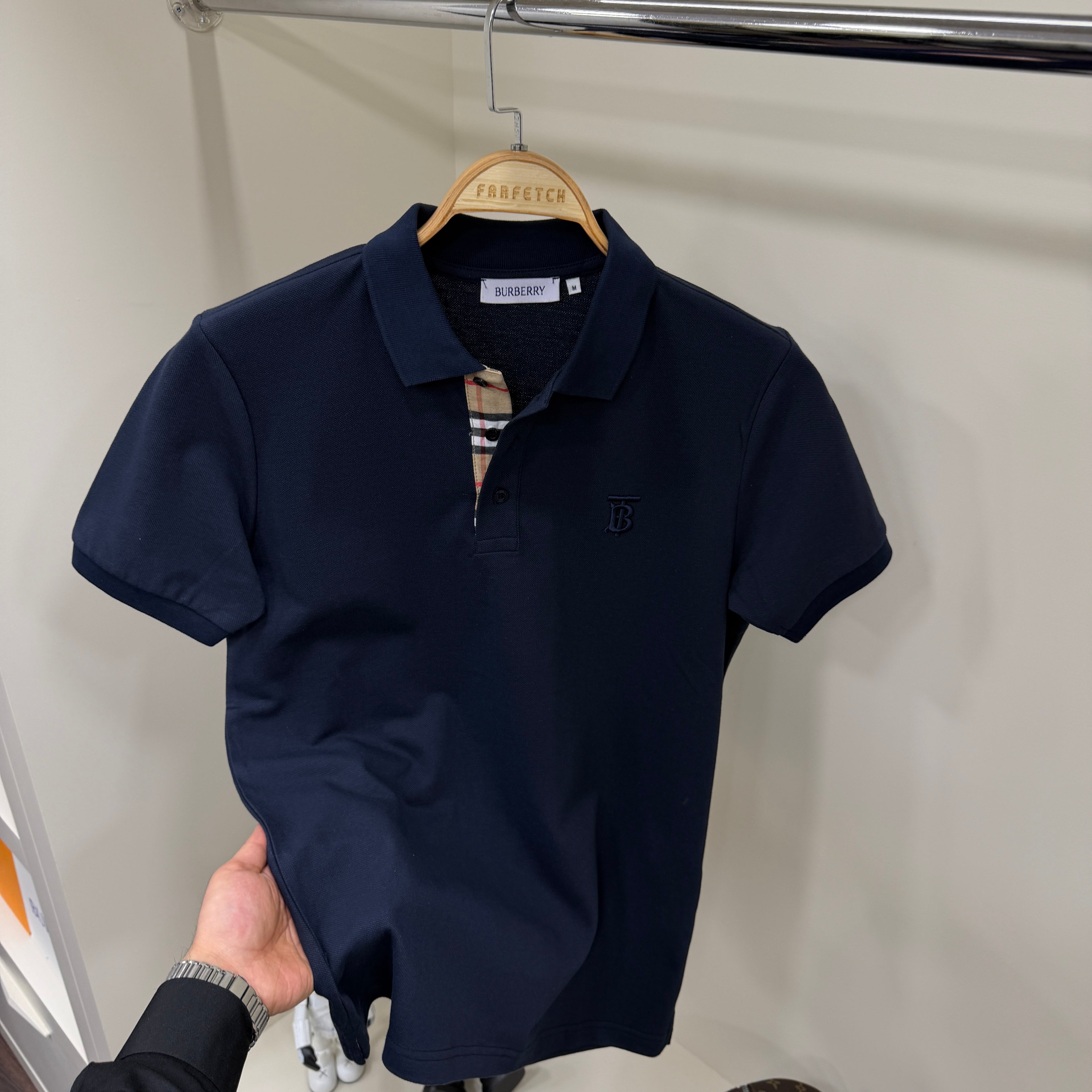 Burberry  Lacivert Polo Yaka Tshirt
